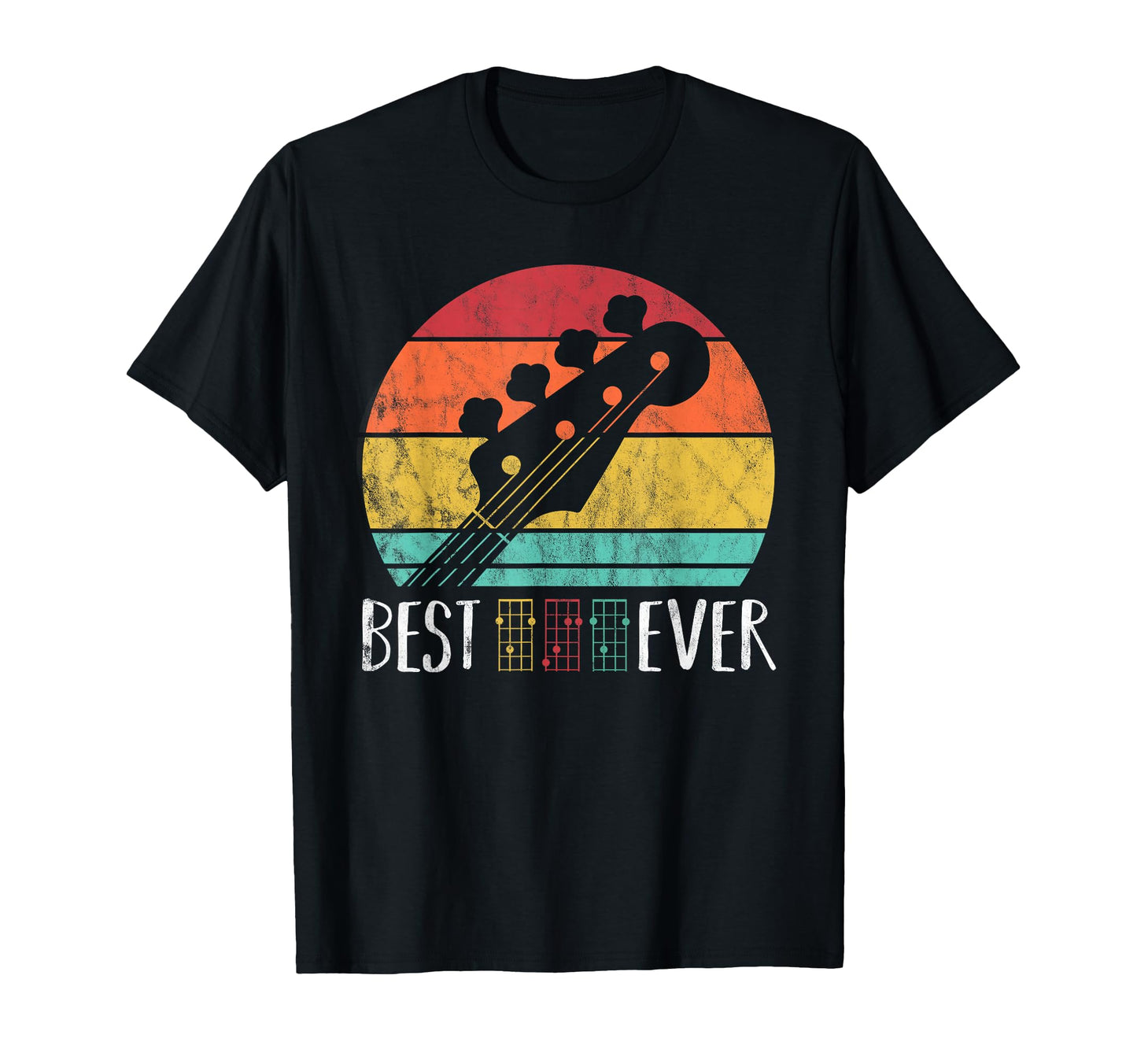Best Bass Guitar Dad Ever Music T-Shirt - Custom Art Print for Adults - T-Shirt, Sweatshirt, Hoodie