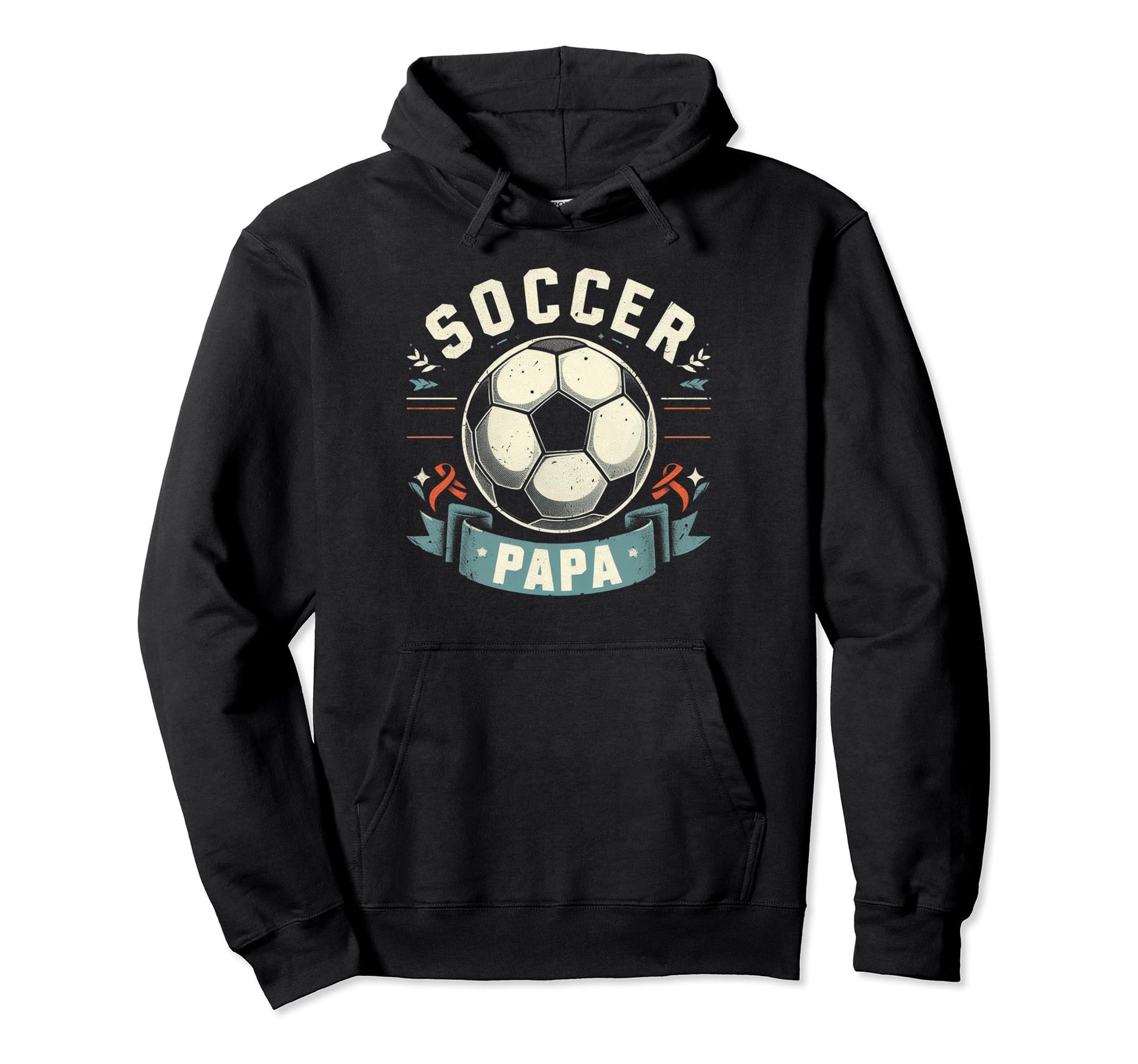 Soccer Papa Family Matching Dad Hoodie - Minimalist Print Men Women - T-Shirt, Sweatshirt, Hoodie