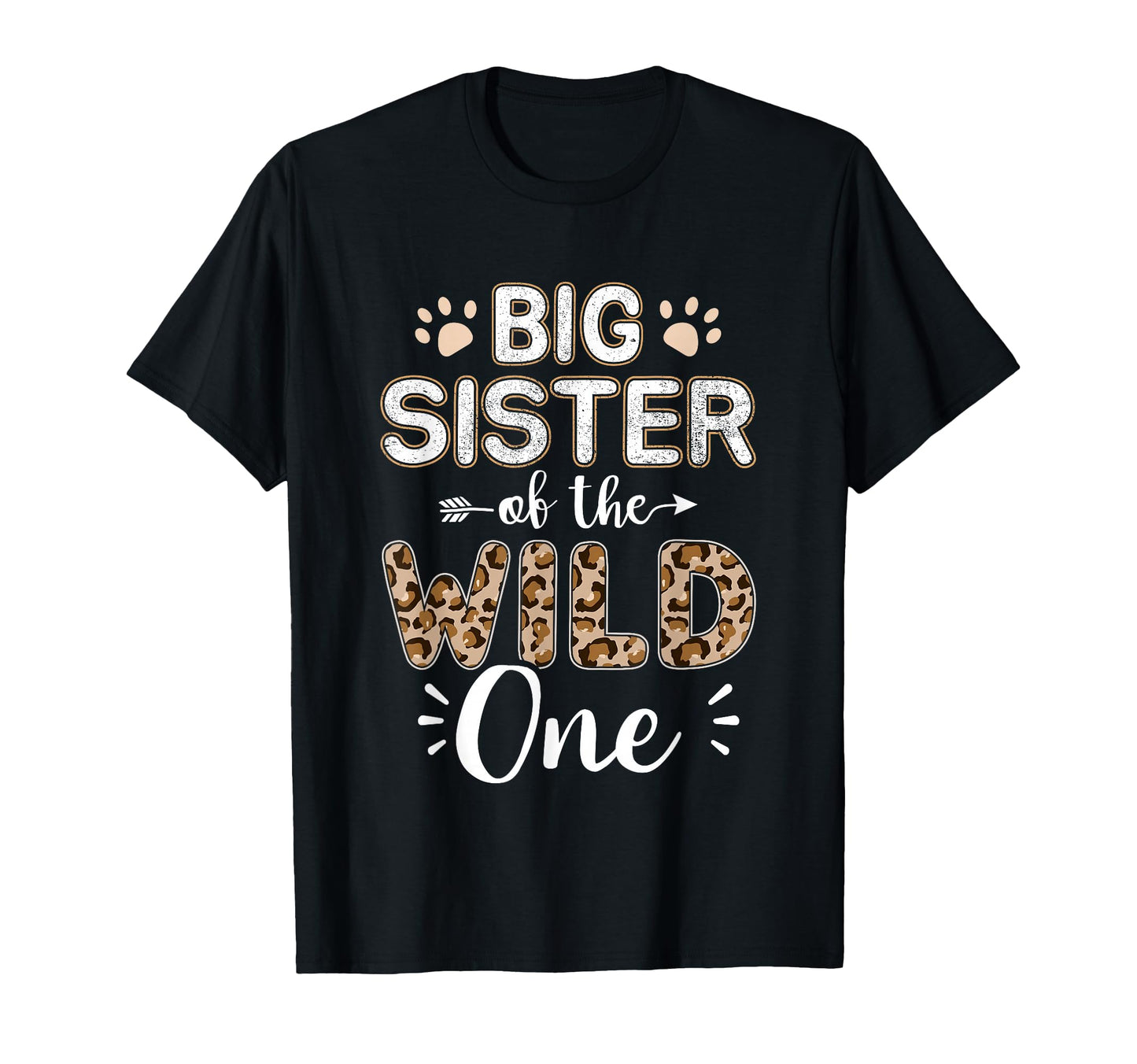 Big Sister Wild One Birthday Matching T-Shirt - Graphic Print for Adults - T-Shirt, Sweatshirt, Hoodie