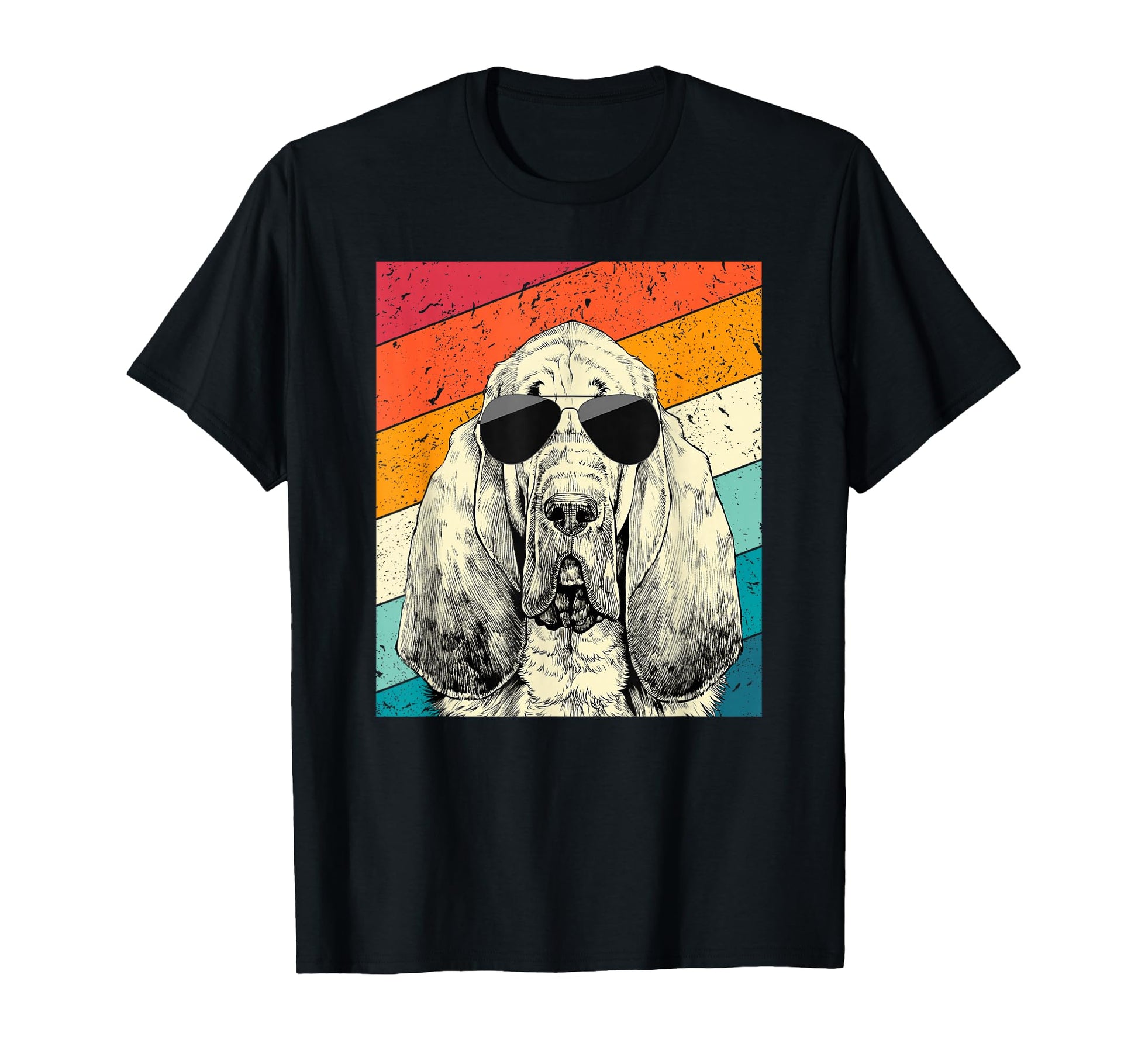 Bloodhound Sunglasses Dog Lovers T-Shirt - Graphic Print Unisex - T-Shirt, Sweatshirt, Hoodie