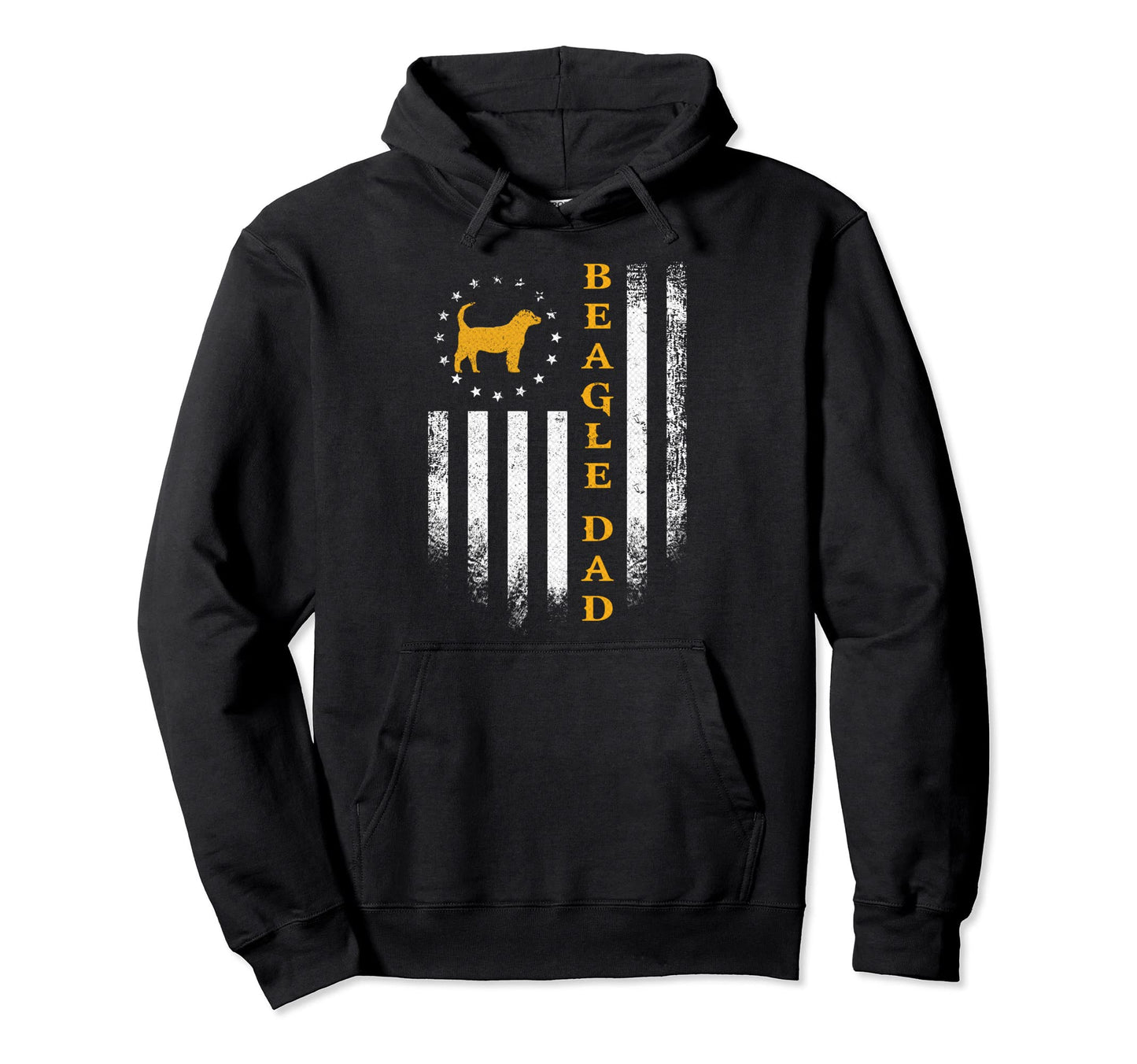 Usa American Flag Proud Beagle Dog Dad Hoodie - Novelty Apparel for Adults - T-Shirt, Sweatshirt, Hoodie
