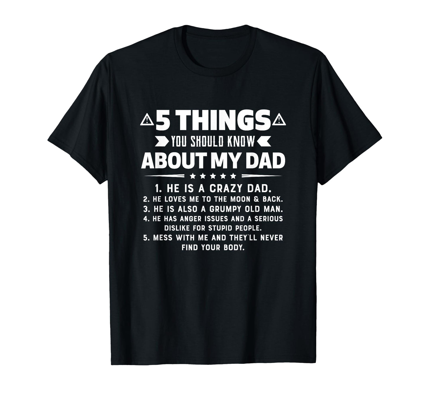 5 Things You Should Know About My Funny T-Shirt - Novelty Apparel Unisex - T-Shirt, Sweatshirt, Hoodie