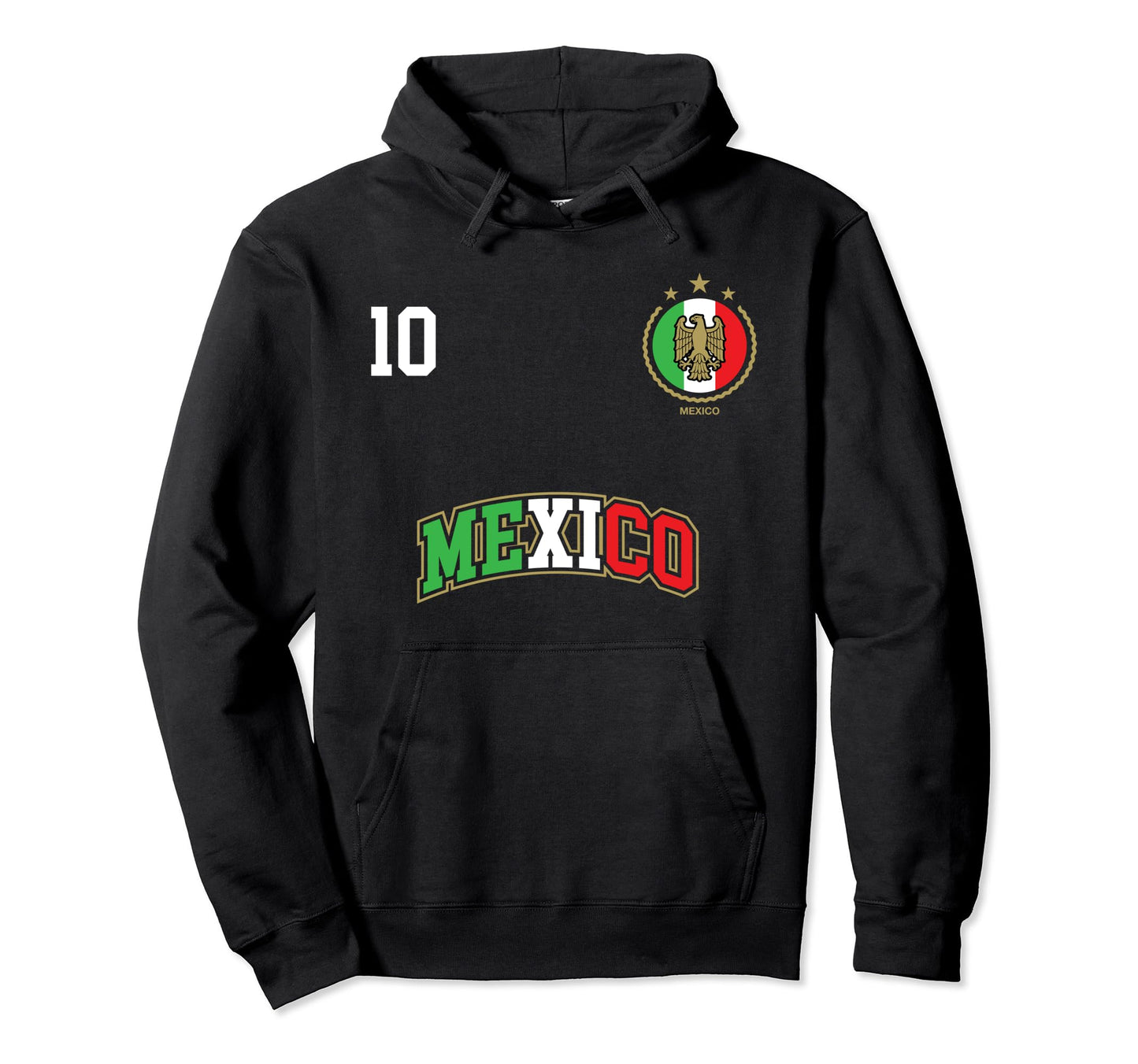 Mexico Soccer Team Number 10 Sport Hoodie - Custom Art Print Unisex - T-Shirt, Sweatshirt, Hoodie