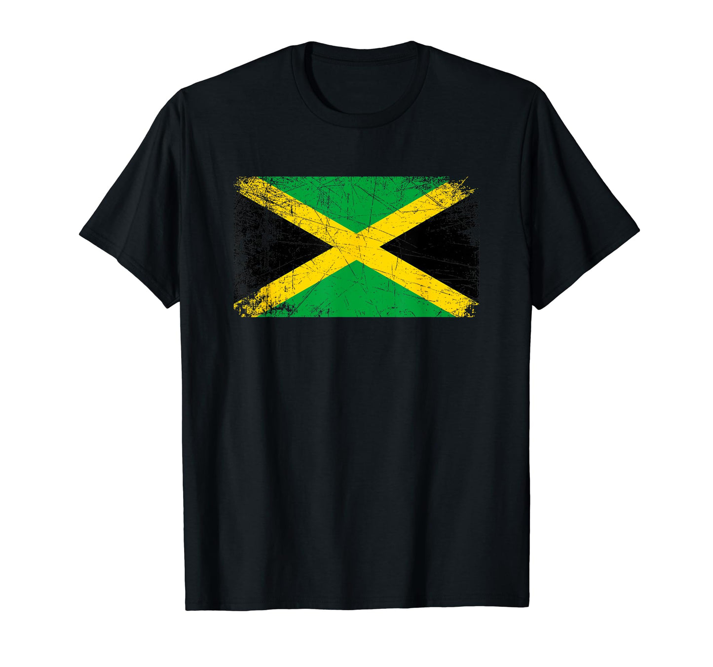 Made Jamaica Jamaican Flag Gift T-Shirt - Custom Art Print Men Women - T-Shirt, Sweatshirt, Hoodie
