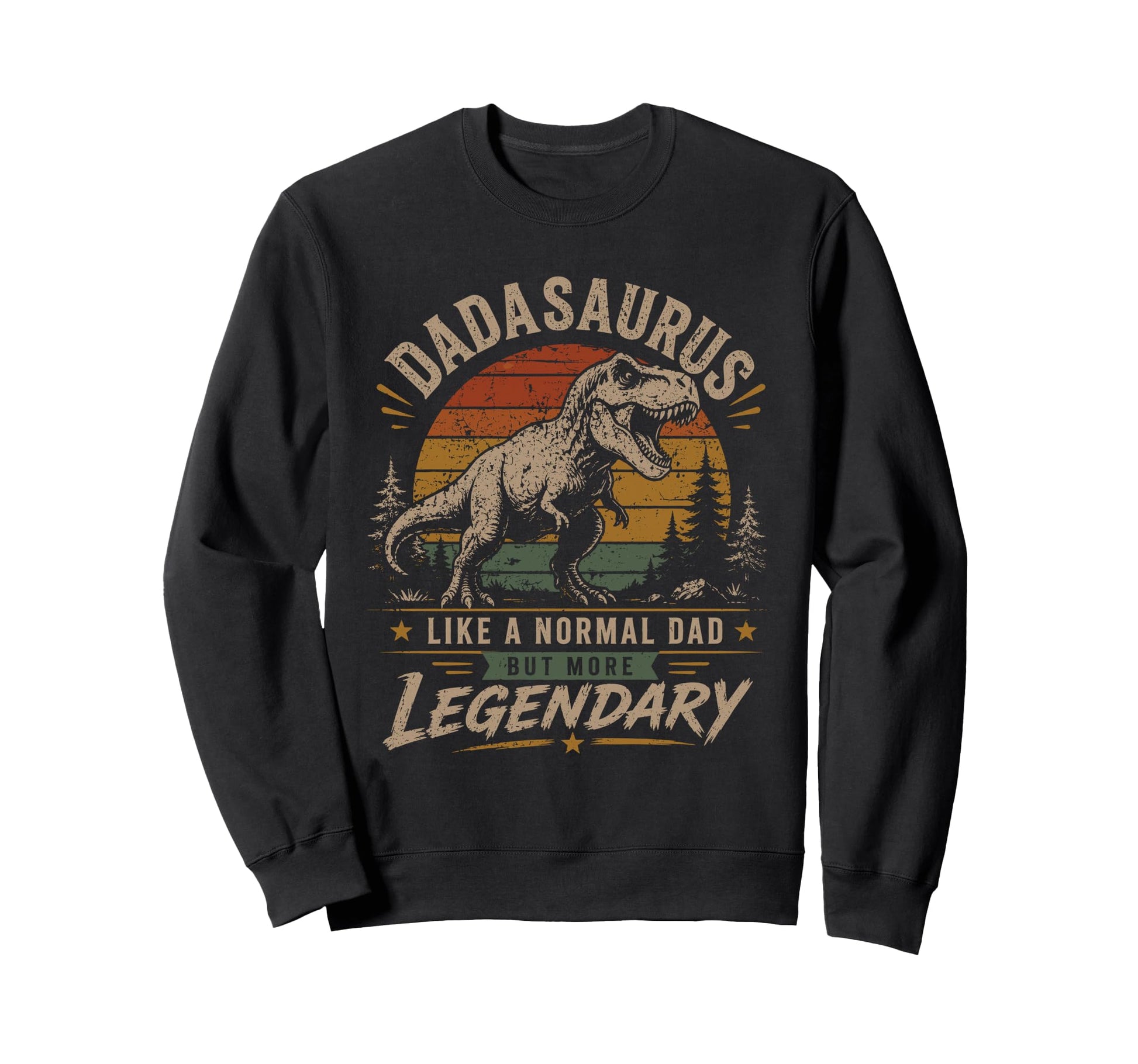 Dadasaurus T Rex Funny Dad Dinosaur Sweatshirt - Minimalist Print Unisex - T-Shirt, Sweatshirt, Hoodie