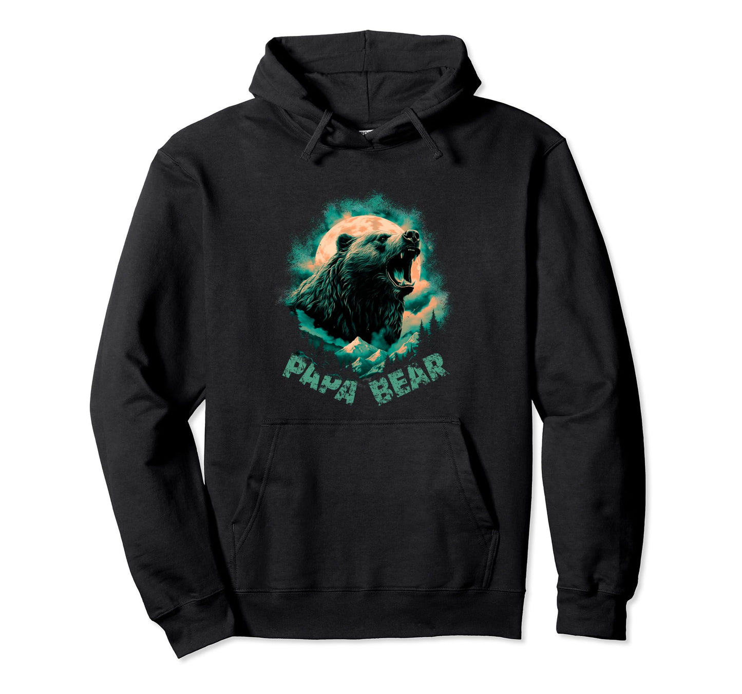 Papa Daddy Bear Protector Husband Hoodie - Minimalist Print Men Women - T-Shirt, Sweatshirt, Hoodie