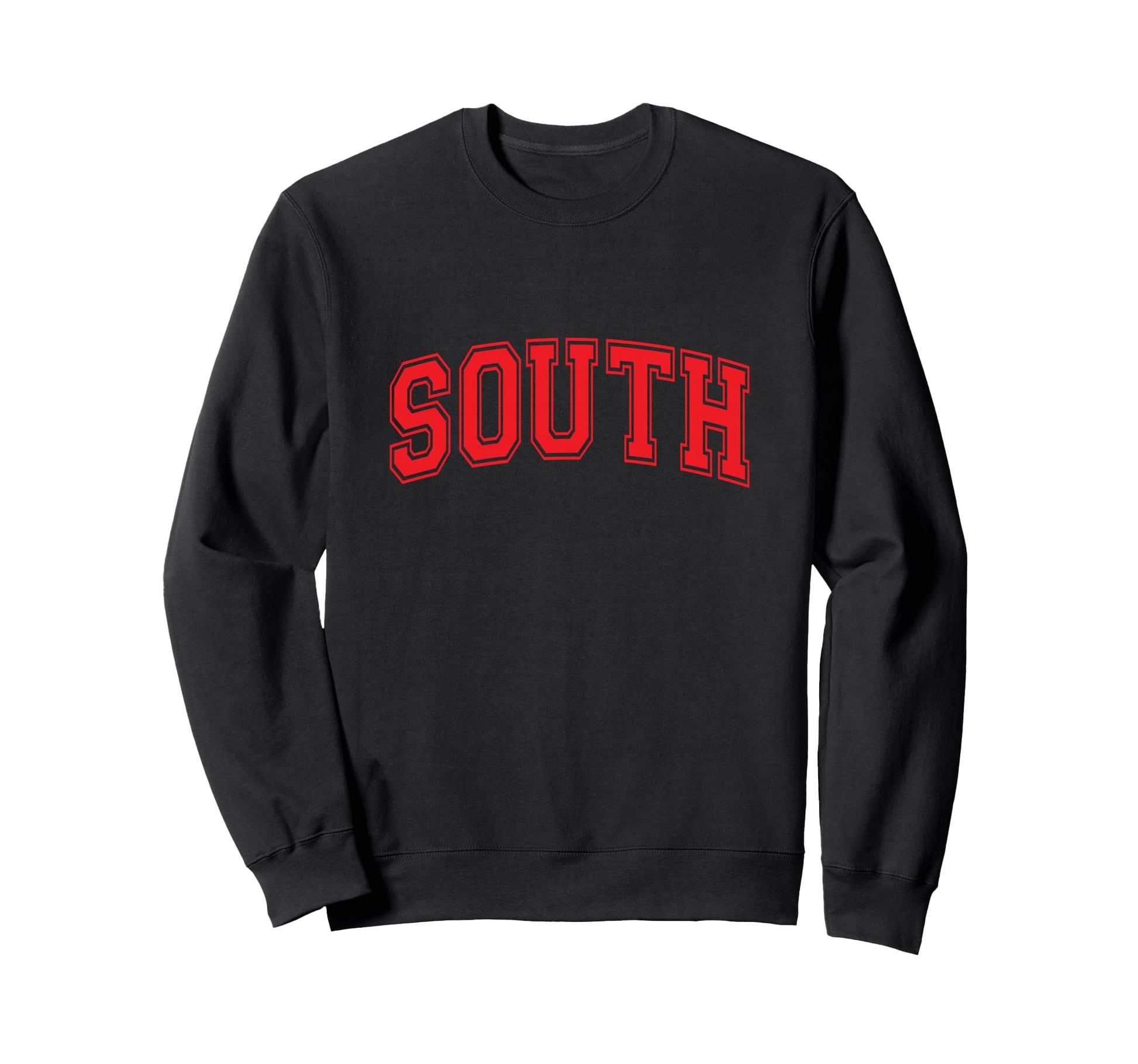 Red South Team Colors Spirit Sweatshirt - Casual Everyday Wear for Adults - T-Shirt, Sweatshirt, Hoodie