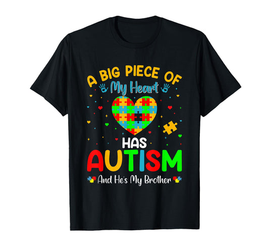 Autism Brother Sister Autism T-Shirt - Fun Novelty Design for Adults - T-Shirt, Sweatshirt, Hoodie