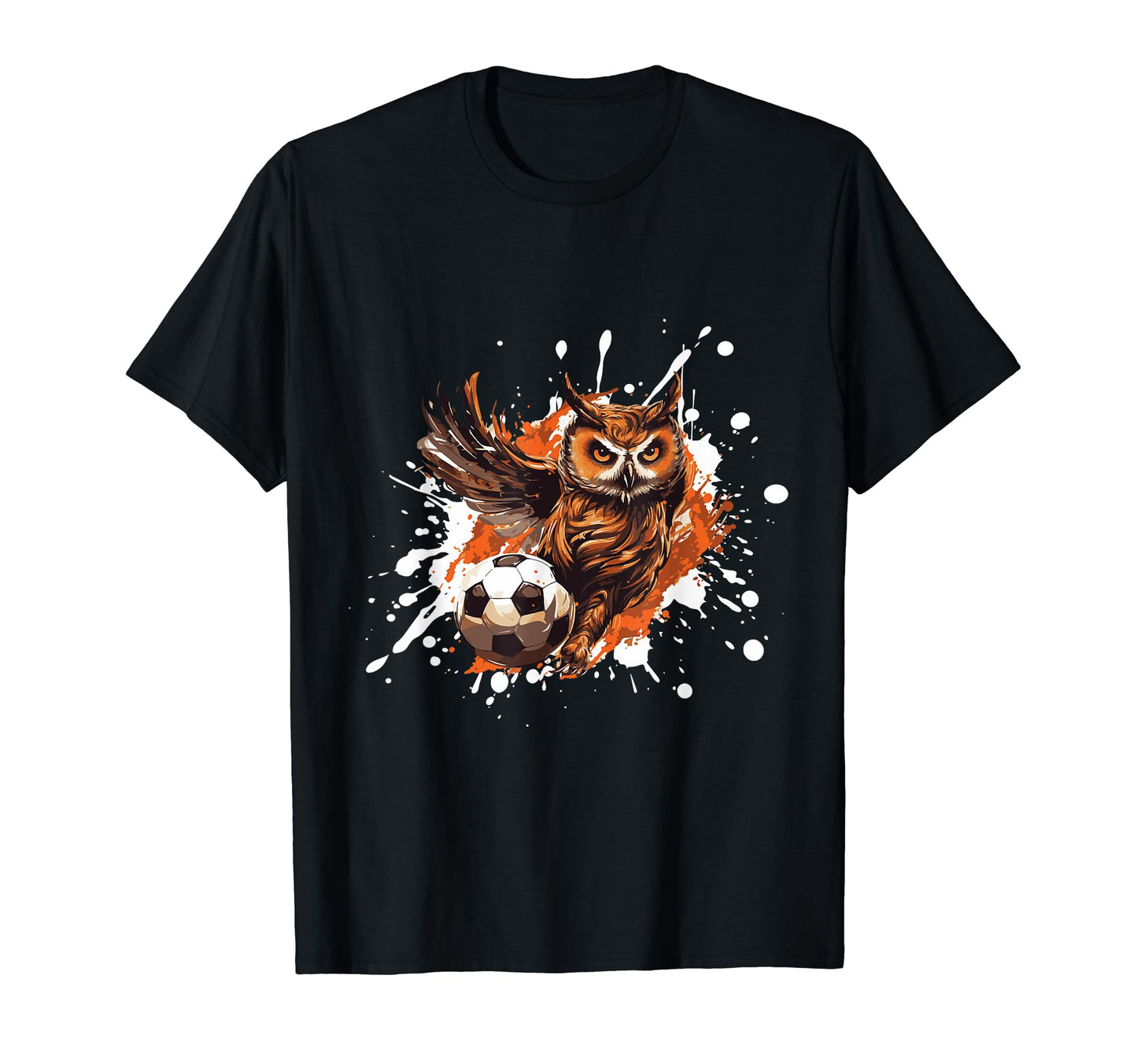 Owl Playing Soccer Sports Team T-Shirt - Casual Everyday Wear Men Women - T-Shirt, Sweatshirt, Hoodie