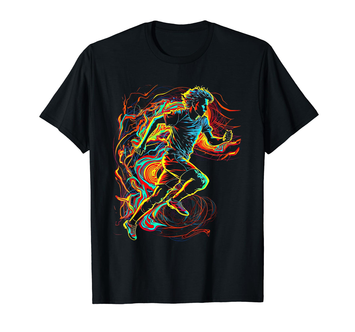 Electric Soccer Player Futbol Fan T-Shirt - Novelty Apparel for Adults - T-Shirt, Sweatshirt, Hoodie
