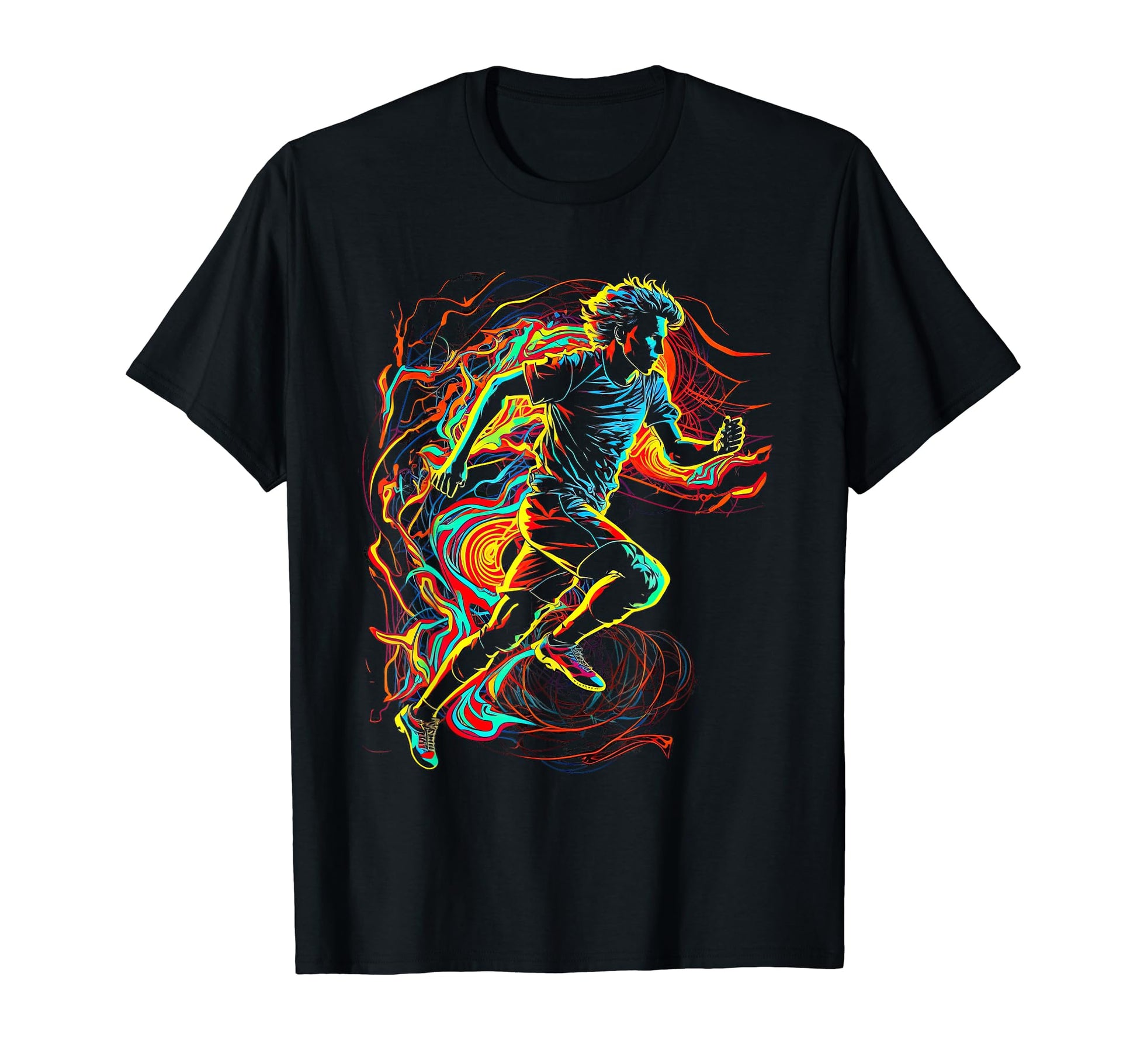 Electric Soccer Player Futbol Fan T-Shirt - Novelty Apparel for Adults - T-Shirt, Sweatshirt, Hoodie
