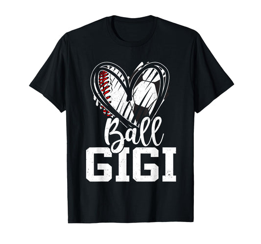 Ball Gigi Baseball Soccer Grandma T-Shirt - Graphic Print Men Women - T-Shirt, Sweatshirt, Hoodie