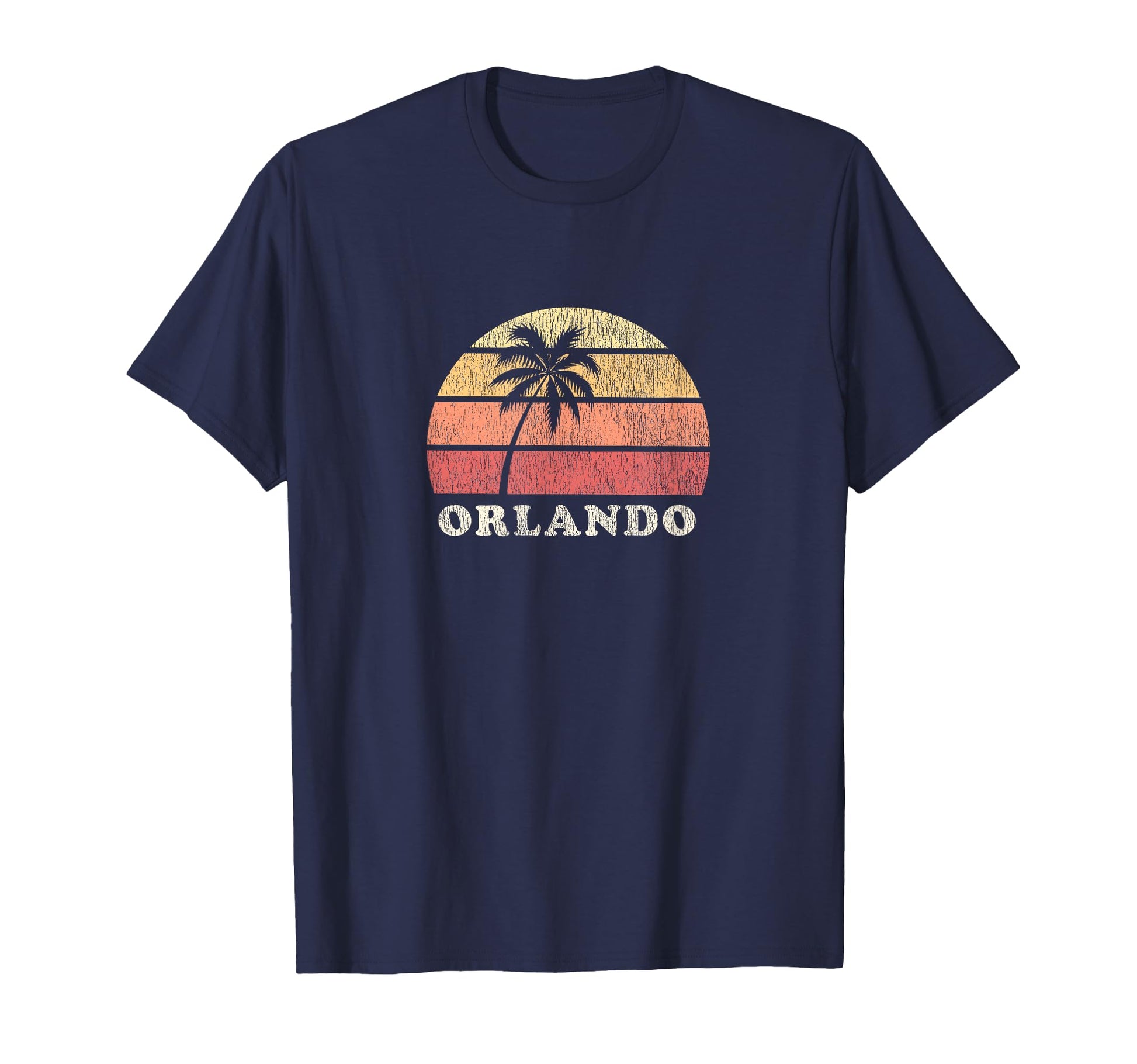 Orlando Fl 70S Throwback T-Shirt - Custom Art Print Men Women - T-Shirt, Sweatshirt, Hoodie