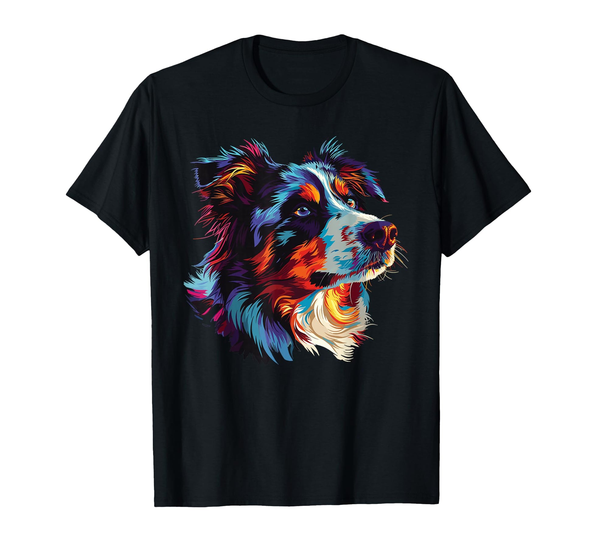 Watercolour Colourful Australian T-Shirt - Fun Novelty Design Men Women - T-Shirt, Sweatshirt, Hoodie