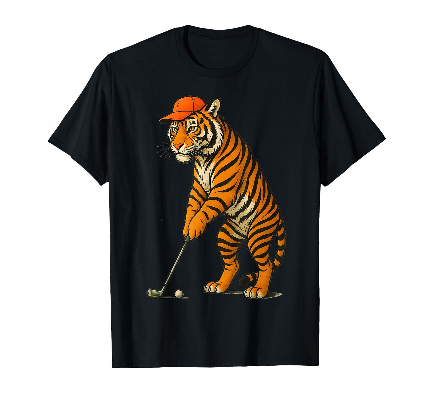 Tiger S Golf Halloween Golfer Golf Player T-Shirt - Graphic Print Unisex - T-Shirt, Sweatshirt, Hoodie