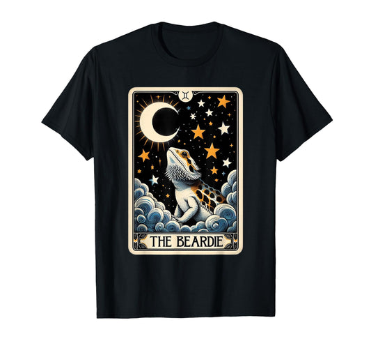 Bearded Dragon Tarot Card Beardie Mom T-Shirt - Custom Art Print Men Women - T-Shirt, Sweatshirt, Hoodie