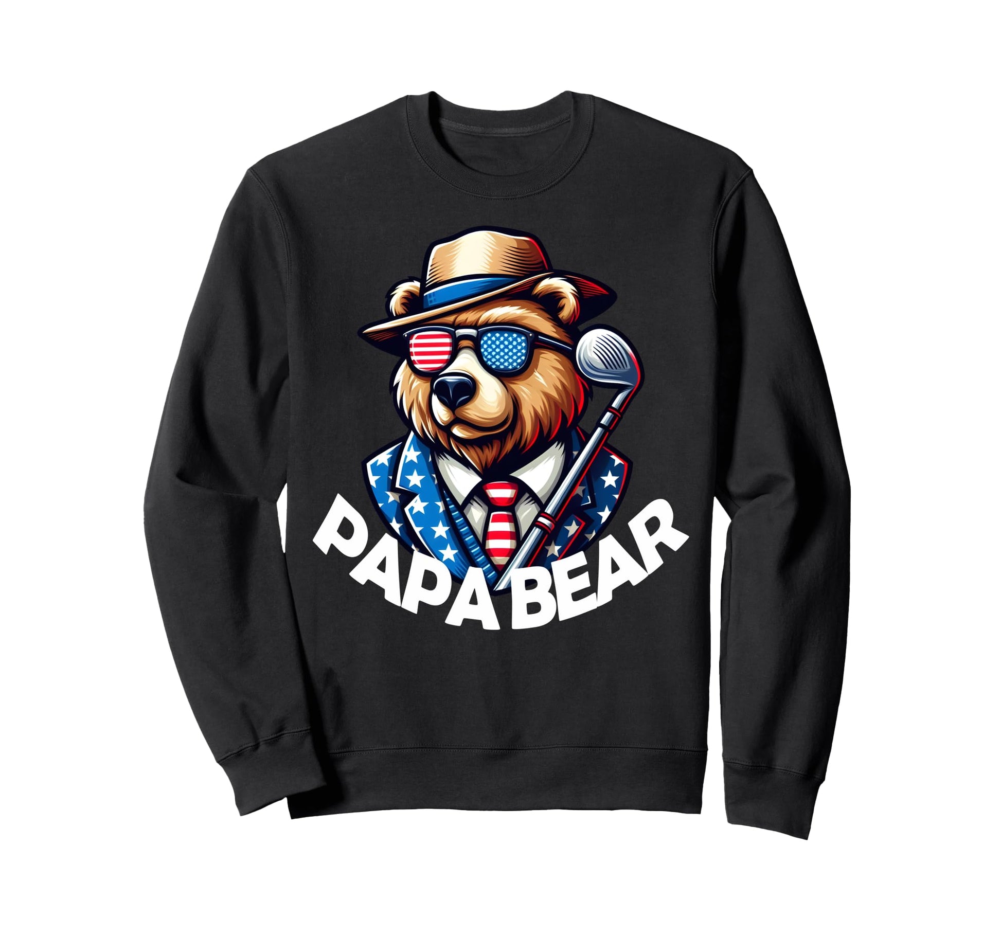 Papa Bear Gifts Funny Birthday Fun Sweatshirt - Aesthetic Graphic Unisex - T-Shirt, Sweatshirt, Hoodie