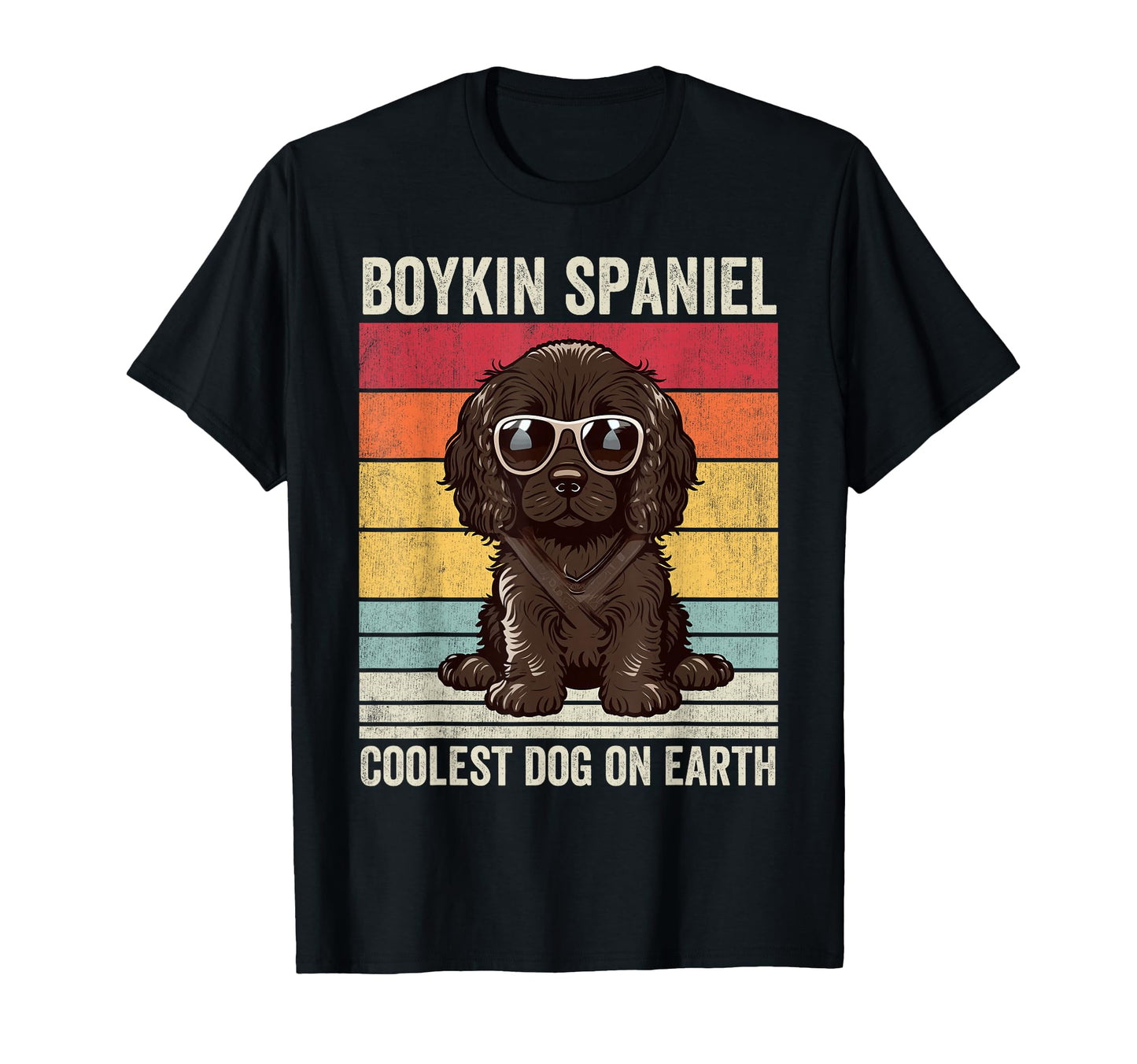 Boykin Spaniel Coolest Dog Earth Boykin T-Shirt - Unique Graphic Unisex - T-Shirt, Sweatshirt, Hoodie