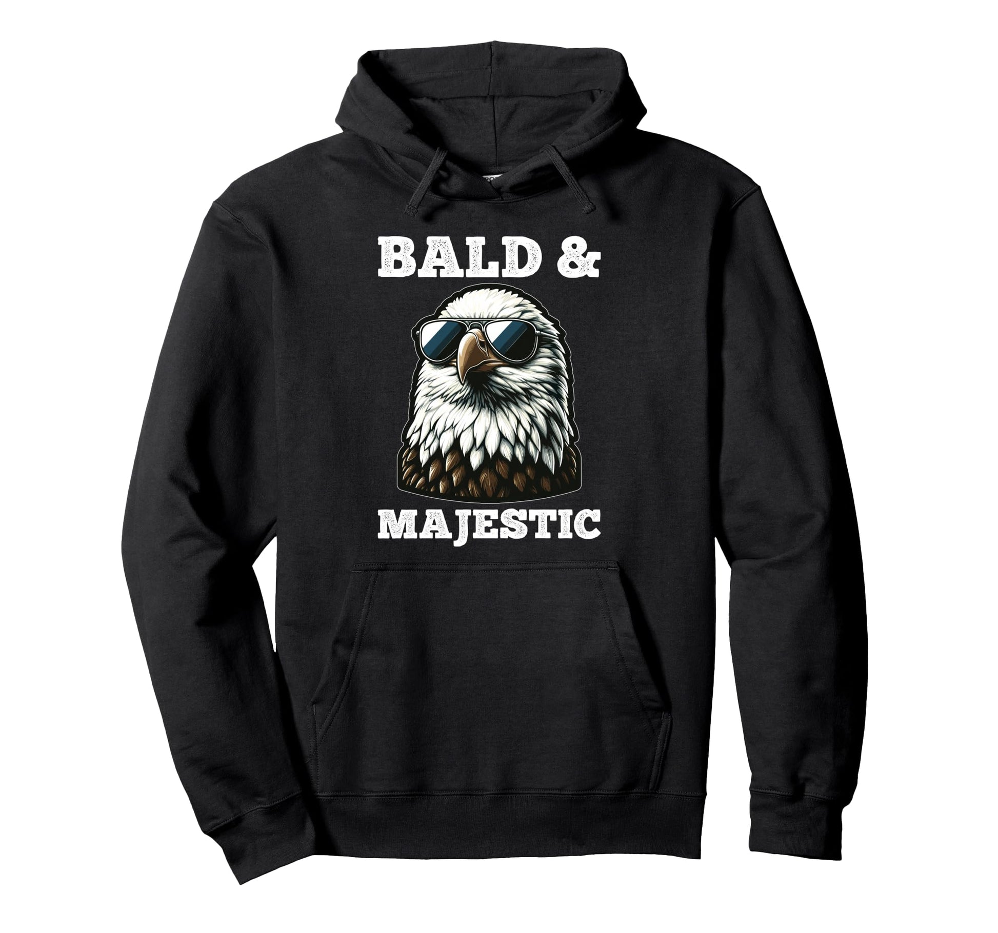 Bald Majestic Sexy Bald Guy Funny Dad Hoodie - Graphic Print for Adults - T-Shirt, Sweatshirt, Hoodie