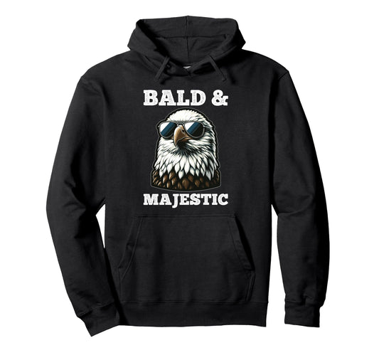 Bald Majestic Sexy Bald Guy Funny Dad Hoodie - Graphic Print for Adults - T-Shirt, Sweatshirt, Hoodie