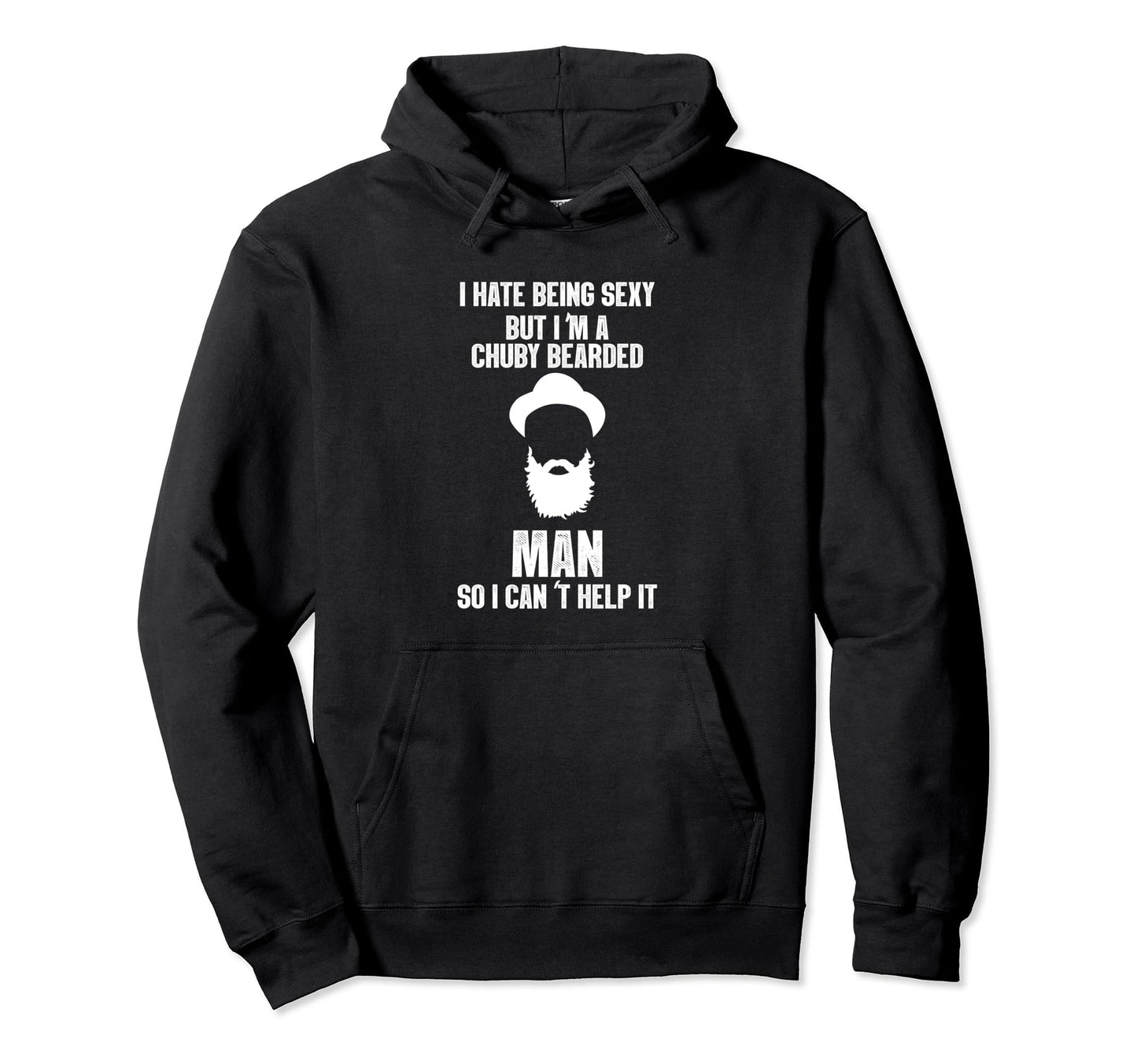 Bearded Guy Funny Beard Lover Mustache I Hoodie - Minimalist Print Unisex - T-Shirt, Sweatshirt, Hoodie