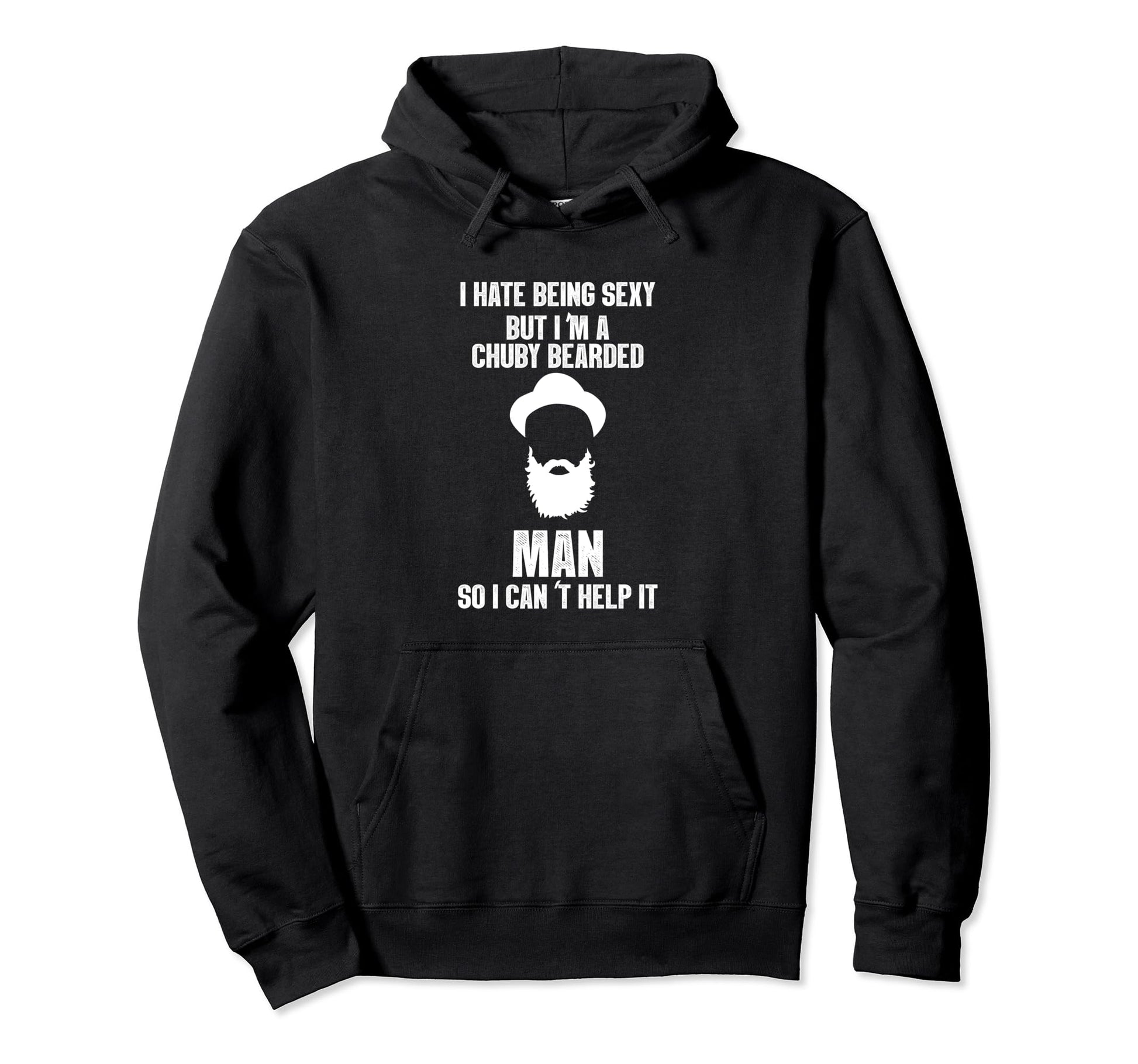 Bearded Guy Funny Beard Lover Mustache I Hoodie - Minimalist Print Unisex - T-Shirt, Sweatshirt, Hoodie