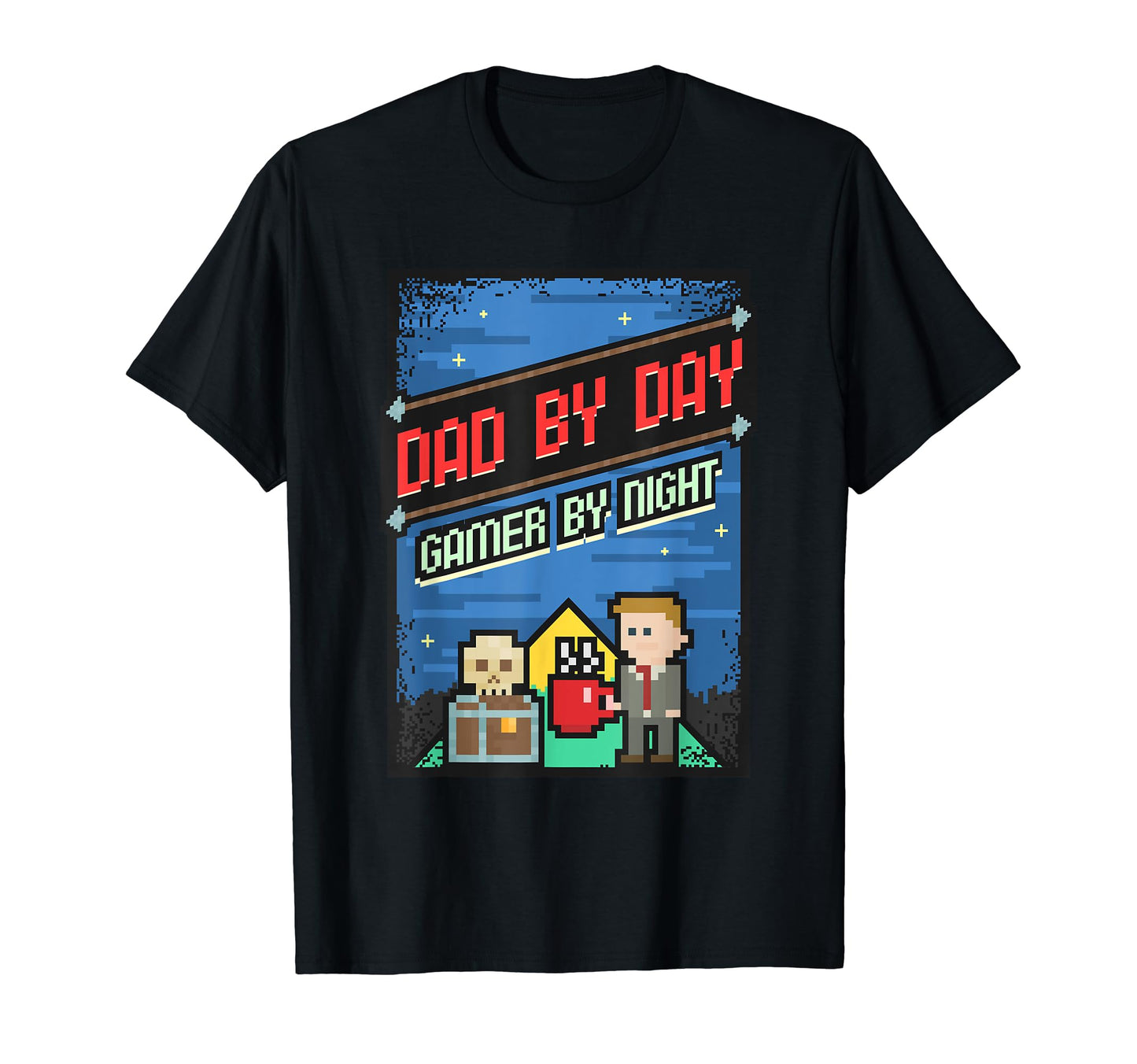 8 Bit Video Games Gamer Dads T-Shirt - Minimalist Print for Adults - T-Shirt, Sweatshirt, Hoodie