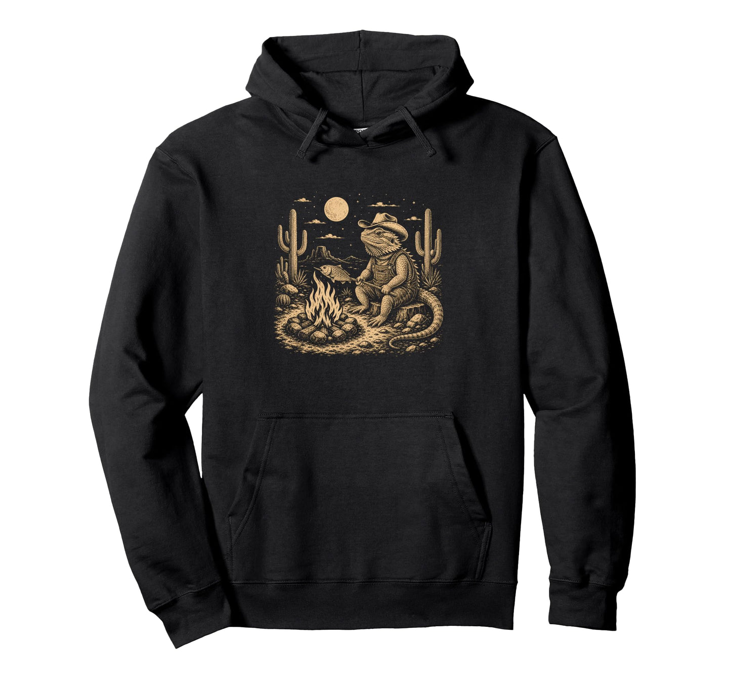 Bearded Dragon Camping Reptile Lover Hoodie - Unique Graphic for Adults - T-Shirt, Sweatshirt, Hoodie