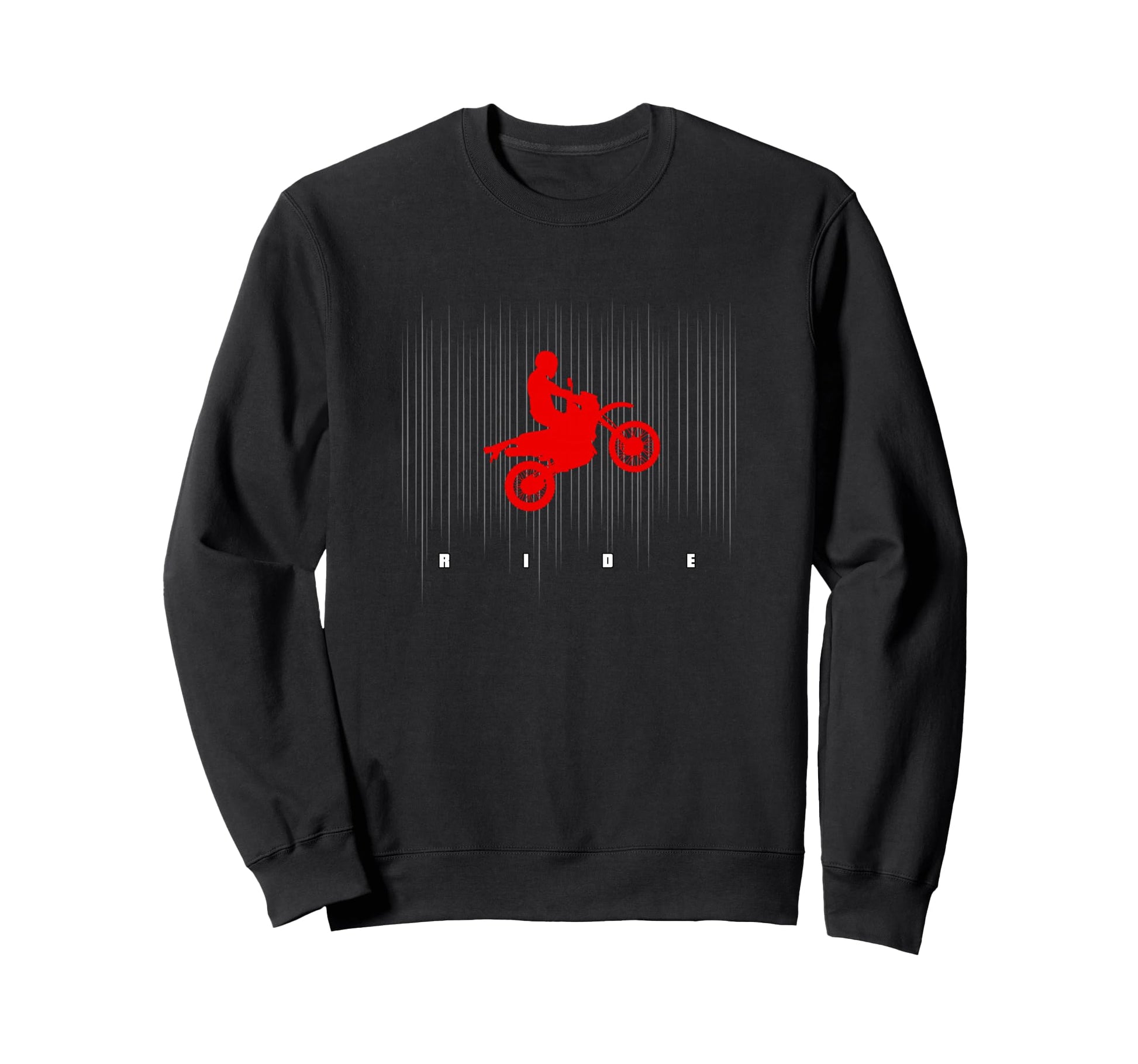 Dirt Bike Ride Logo Motif Sweatshirt - Fun Novelty Design Men Women - T-Shirt, Sweatshirt, Hoodie