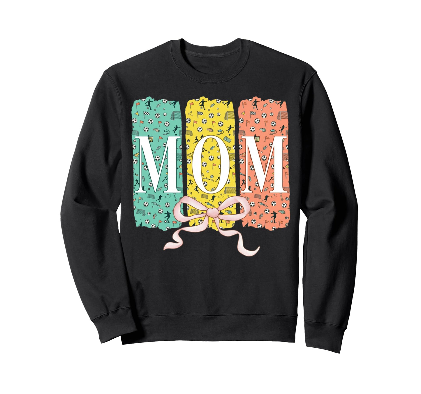 Soccer Mom Coquette Bow Soccer Sweatshirt - Streetwear Style for Adults - T-Shirt, Sweatshirt, Hoodie