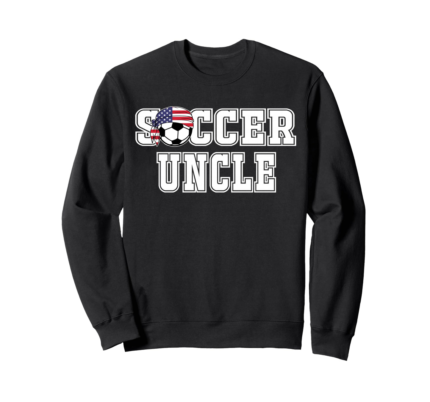 Soccer Uncle Bandana Flag Ball Player Sweatshirt - Unique Graphic Unisex - T-Shirt, Sweatshirt, Hoodie