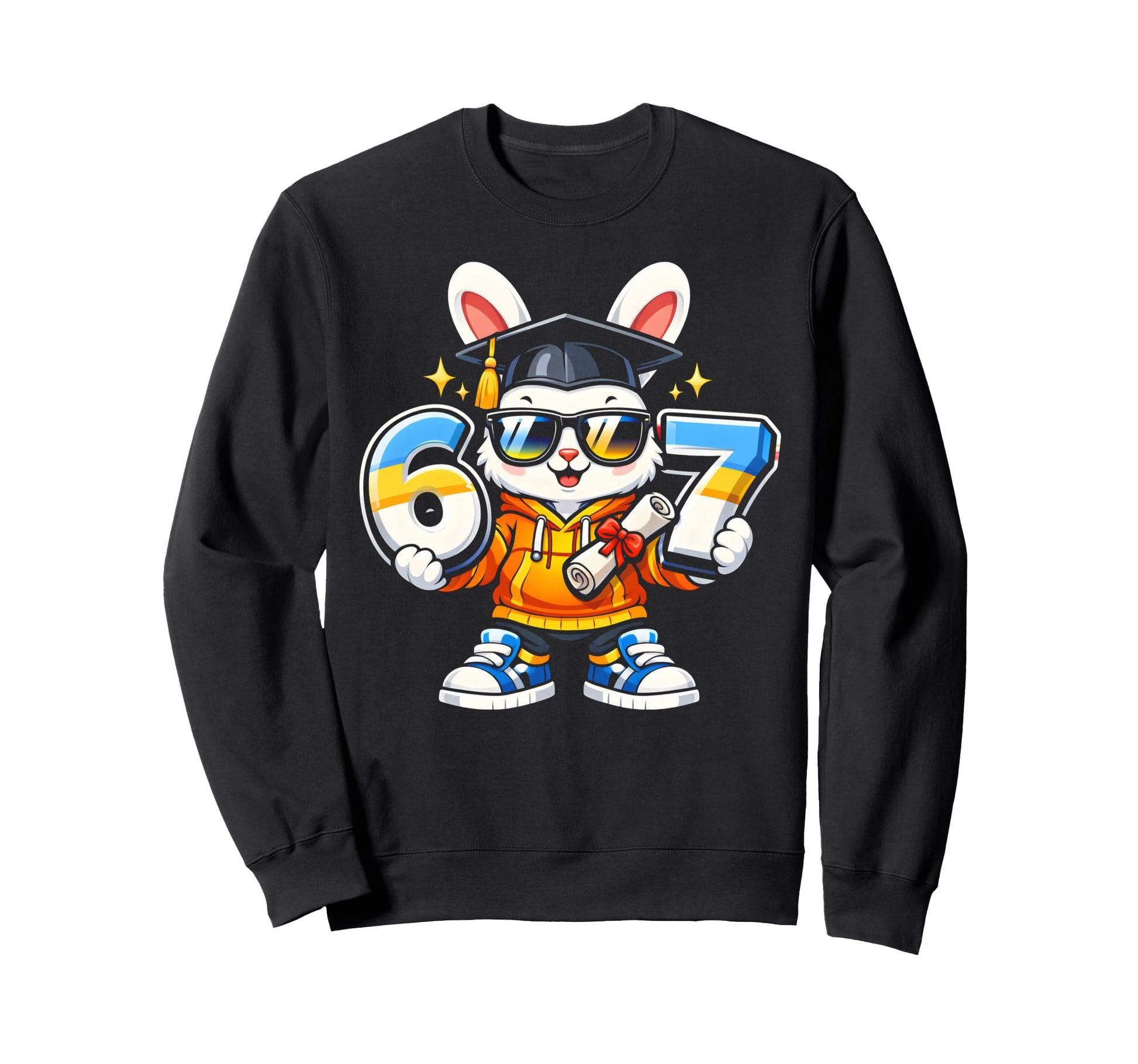 Rabbit Graduation School Class 2026 Sweatshirt - Unique Graphic Unisex - T-Shirt, Sweatshirt, Hoodie