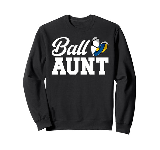 Ball Aunt Heart Volleyball Soccer Sweatshirt - Streetwear Style Men Women - T-Shirt, Sweatshirt, Hoodie