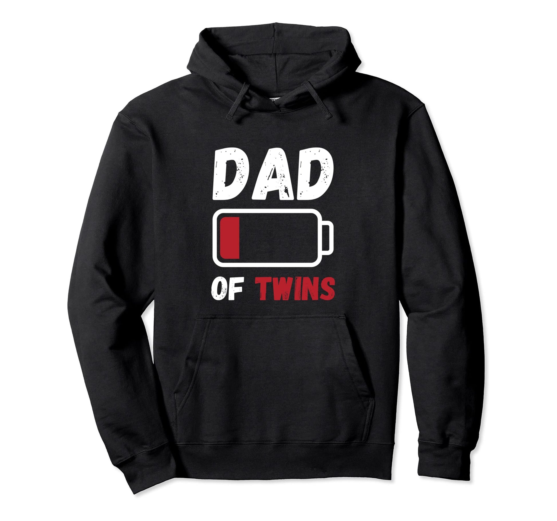 Dad Twins Fathers Day Fatherhood Empty Hoodie - Graphic Print Unisex - T-Shirt, Sweatshirt, Hoodie