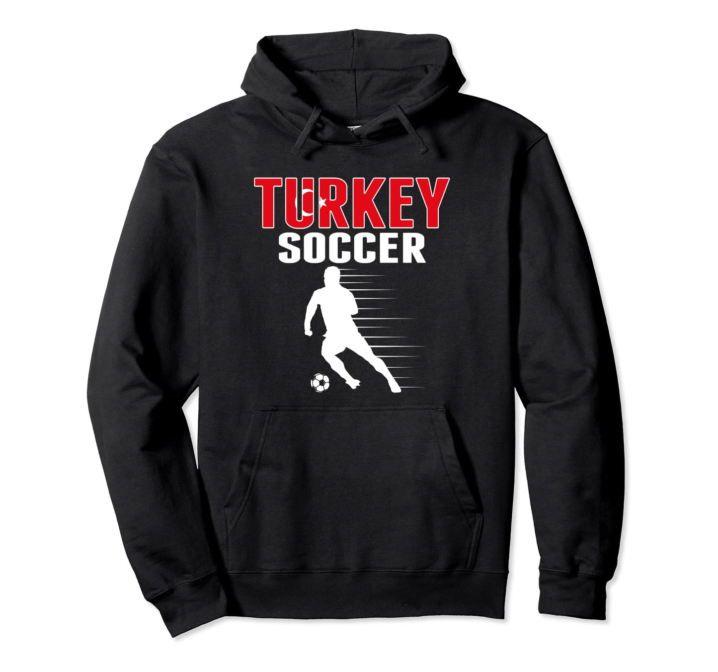 Turkey Soccer Fans Jersey Proud Hoodie - Minimalist Print for Adults - T-Shirt, Sweatshirt, Hoodie