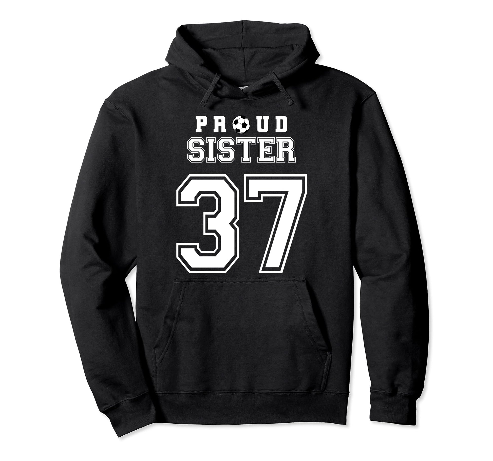 Number 37 Custom Proud Soccer Futbol Hoodie - Aesthetic Graphic for Adults - T-Shirt, Sweatshirt, Hoodie