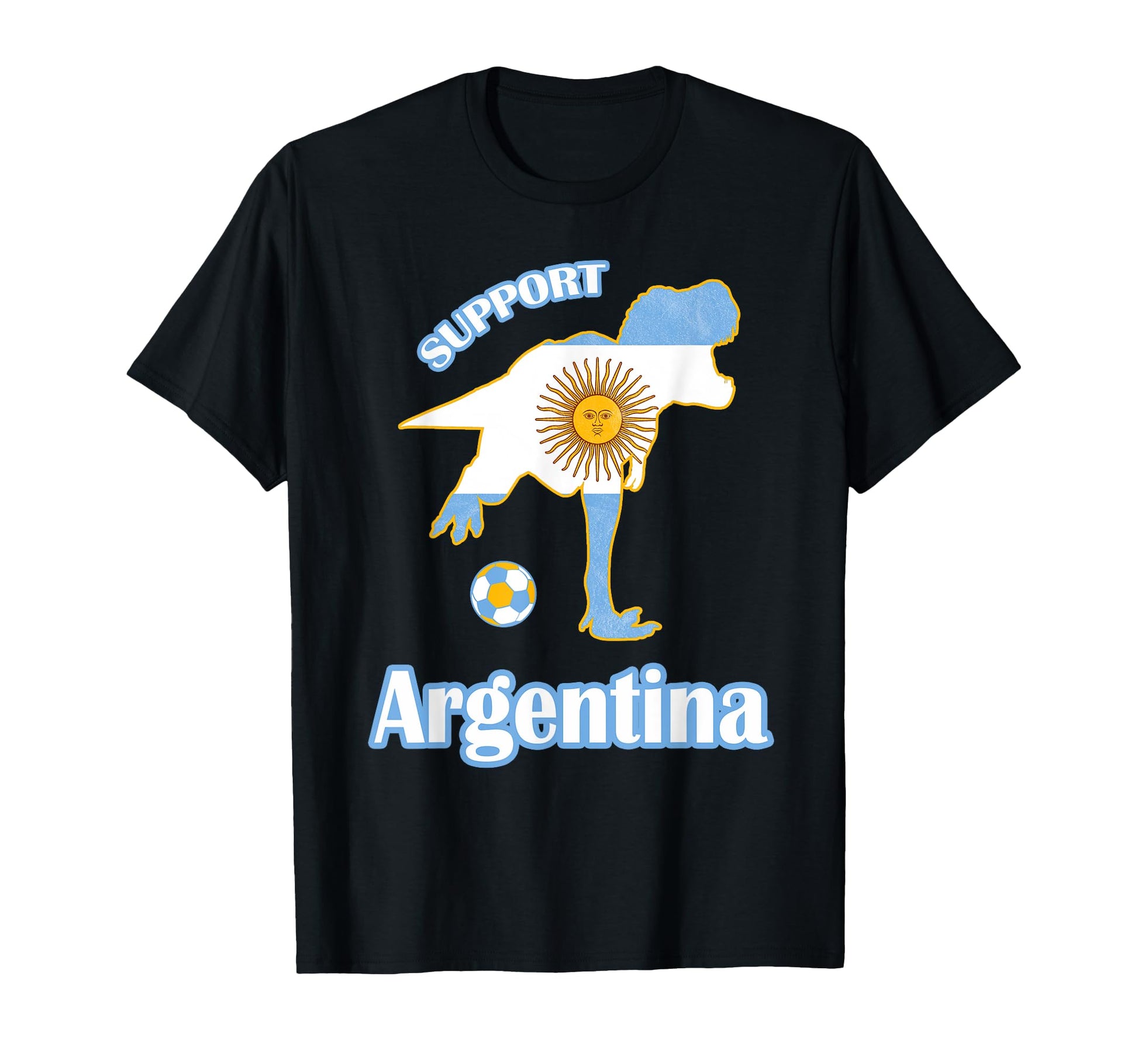 T Rex Support Jersey 2018 Argentina Soccer T-Shirt - Graphic Print Unisex - T-Shirt, Sweatshirt, Hoodie