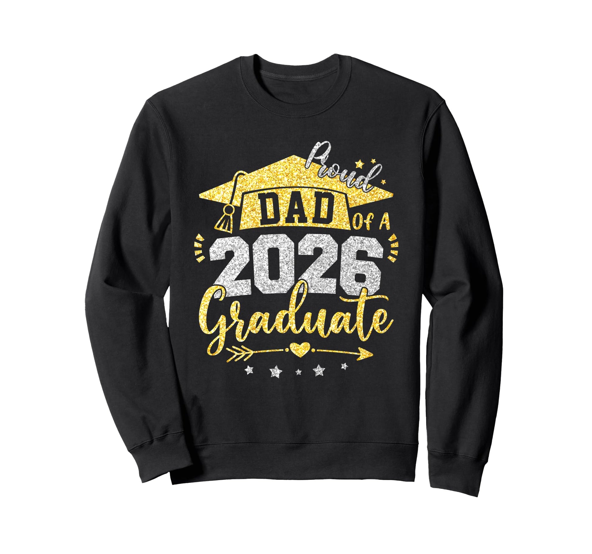 Proud Dad 2026 Graduate Grad Sweatshirt - Minimalist Print Men Women - T-Shirt, Sweatshirt, Hoodie