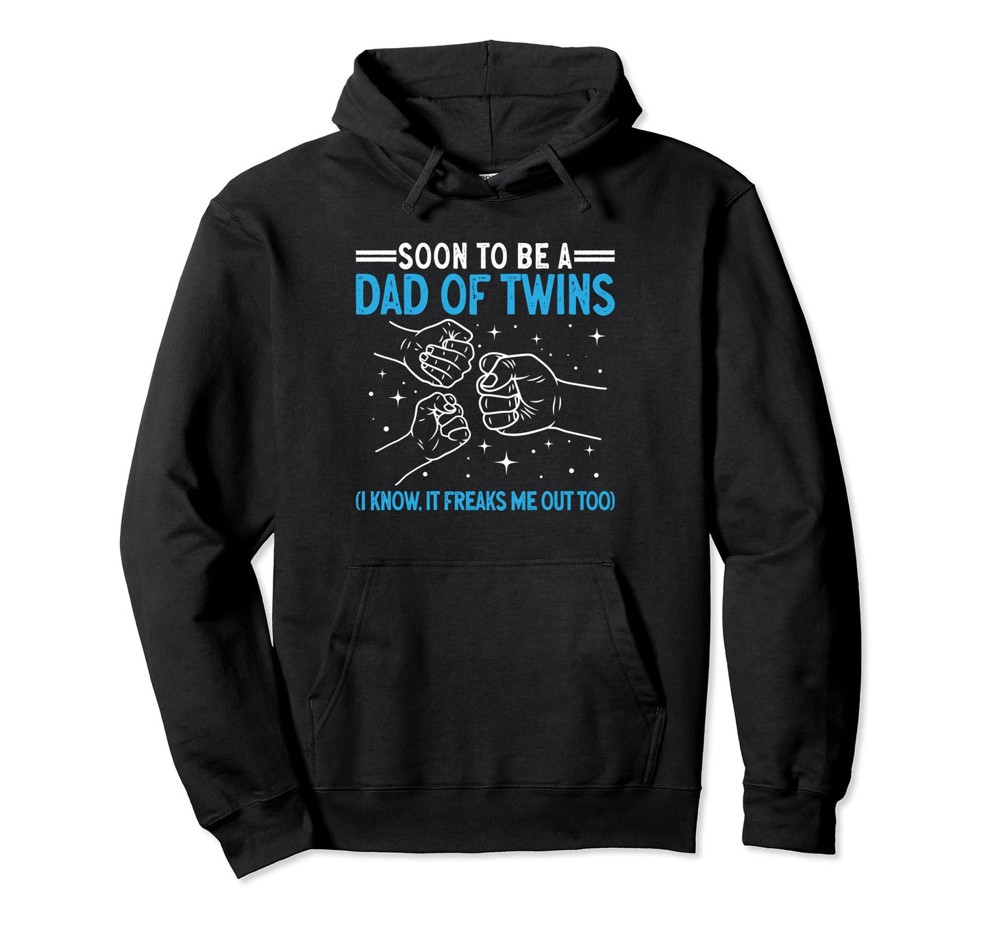 Twin Dad Father Two Soon To Be Dad Twins Hoodie - Trendy Graphic Unisex - T-Shirt, Sweatshirt, Hoodie