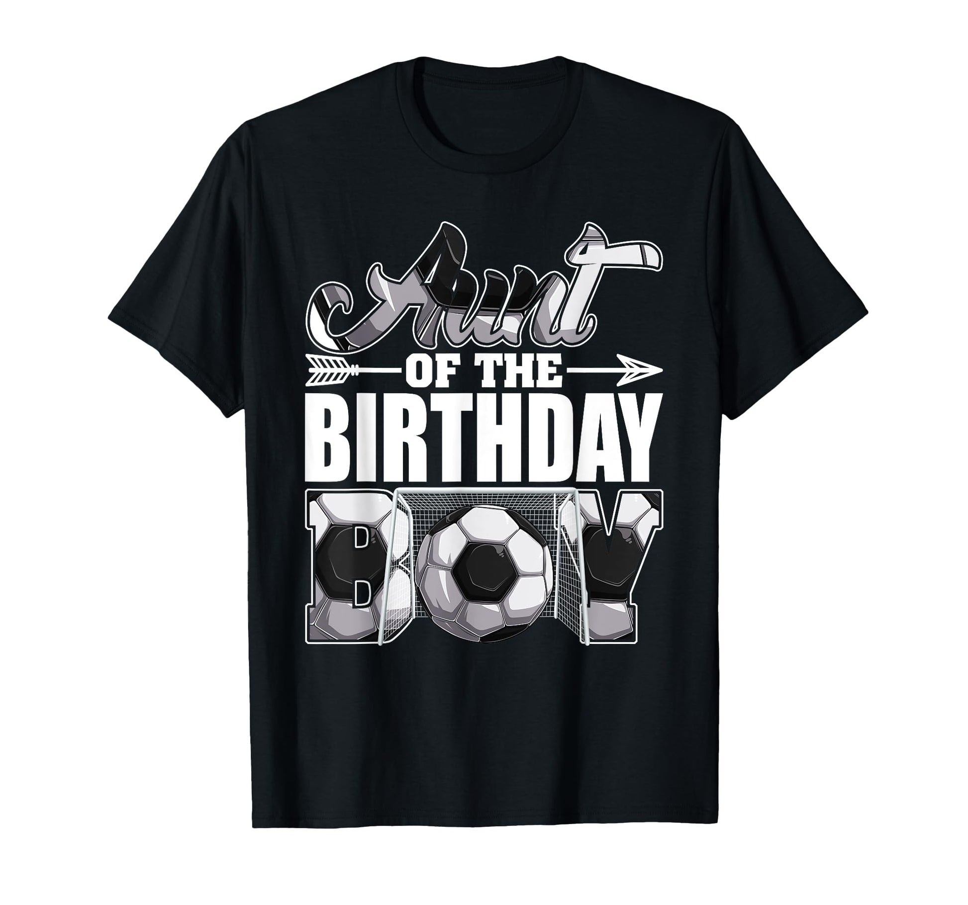 Aunt Birthday Soccer Matching Family T-Shirt - Novelty Apparel Men Women - T-Shirt, Sweatshirt, Hoodie