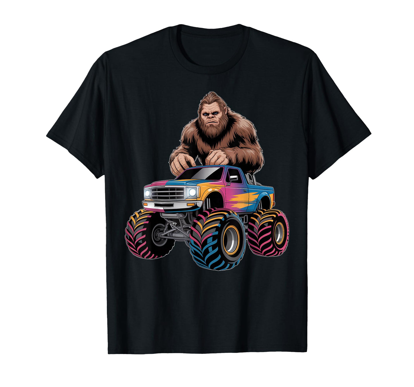 Monster Truck Bigfoot T-Shirt - Custom Art Print Unisex - T-Shirt, Sweatshirt, Hoodie