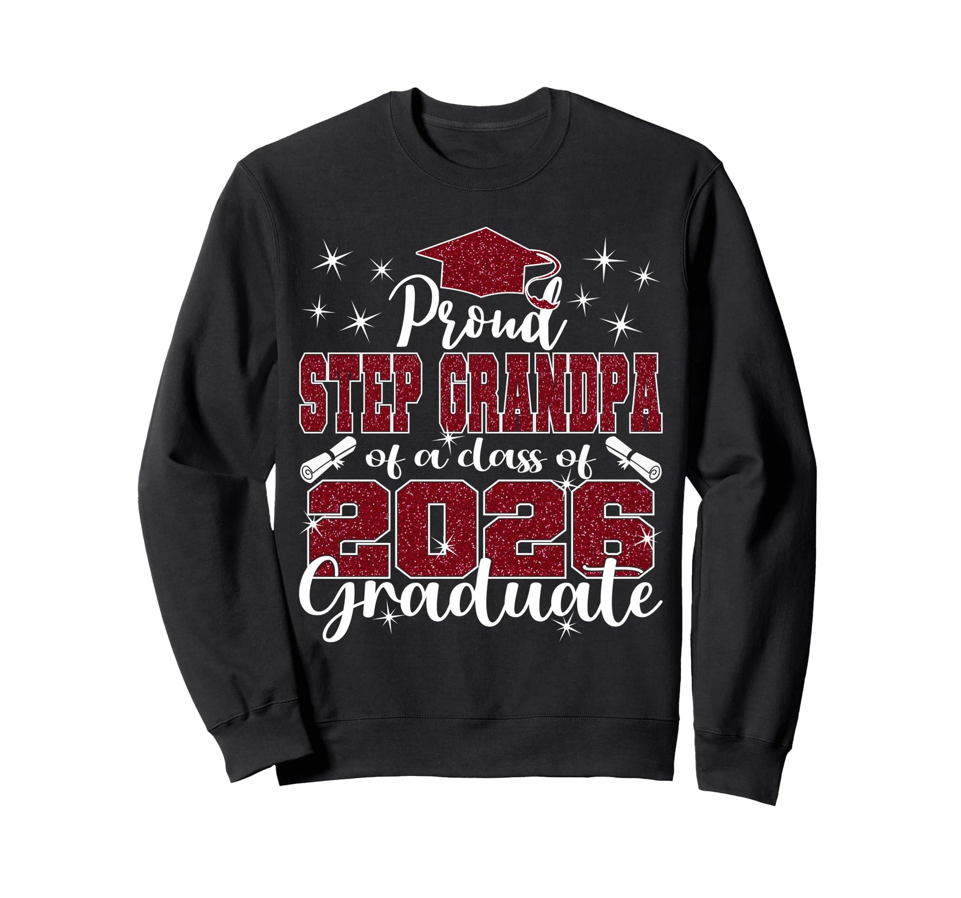Super Proud Step Grandpa 2026 Sweatshirt - Custom Art Print Unisex - T-Shirt, Sweatshirt, Hoodie