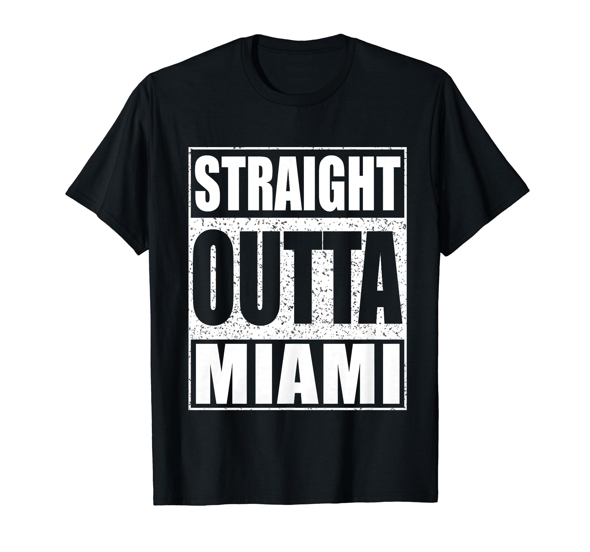 Straight Outta Miami Patriotic T-Shirt - Casual Everyday Wear for Adults - T-Shirt, Sweatshirt, Hoodie