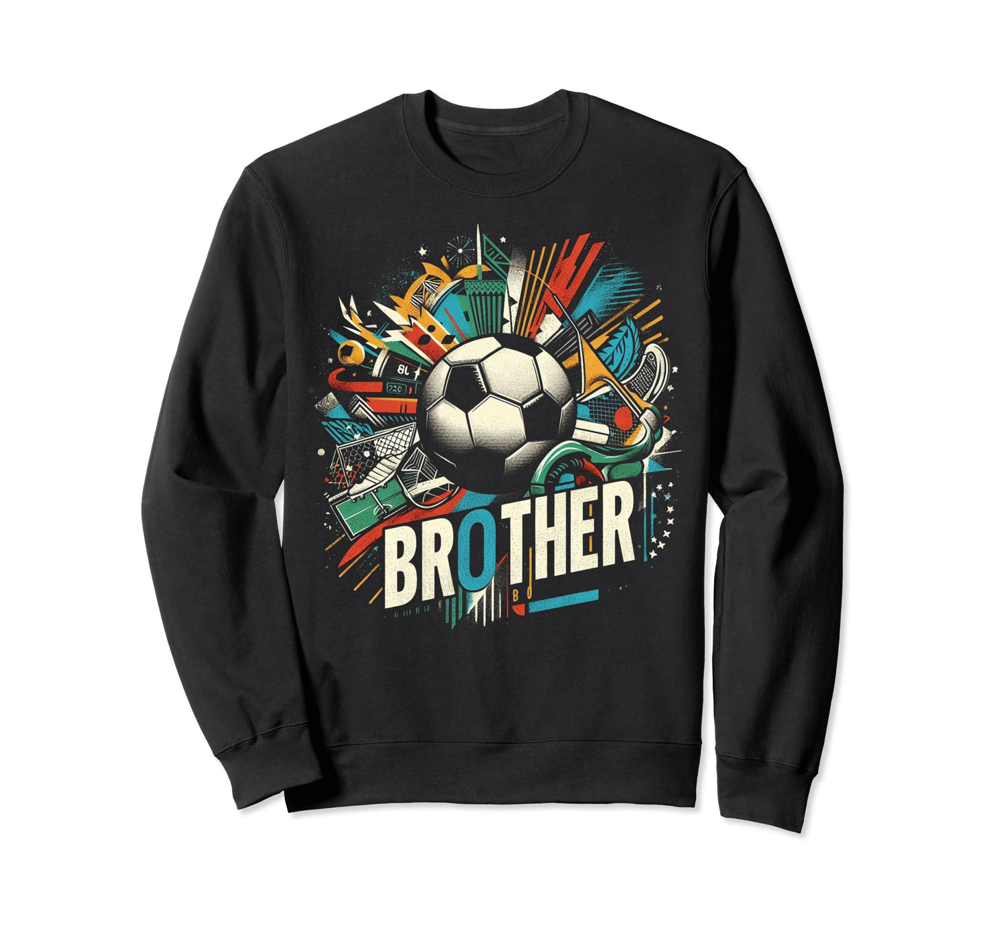 Soccer Brother Family Matching Sweatshirt - Aesthetic Graphic for Adults - T-Shirt, Sweatshirt, Hoodie