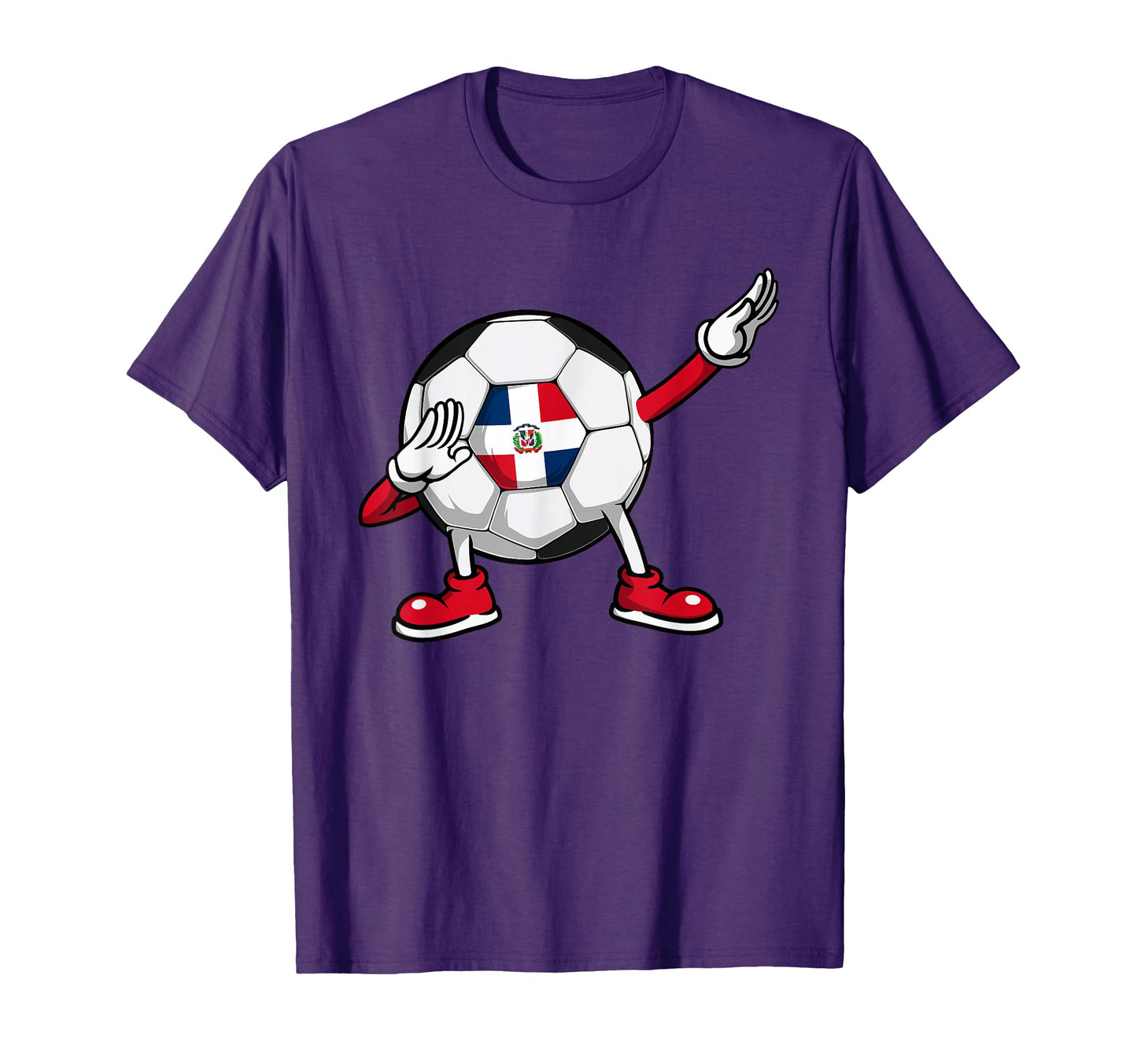 Dabbing Soccer Dominican Republic T-Shirt - Fun Novelty Design for Adults - T-Shirt, Sweatshirt, Hoodie