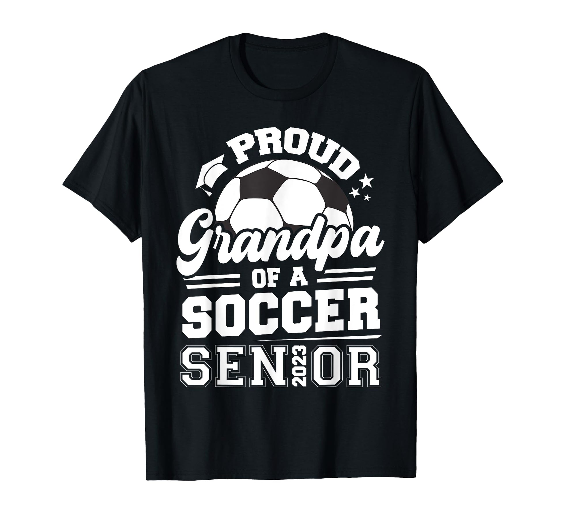 Proud Grandpa Soccer Senior 2023 T-Shirt - Aesthetic Graphic for Adults - T-Shirt, Sweatshirt, Hoodie