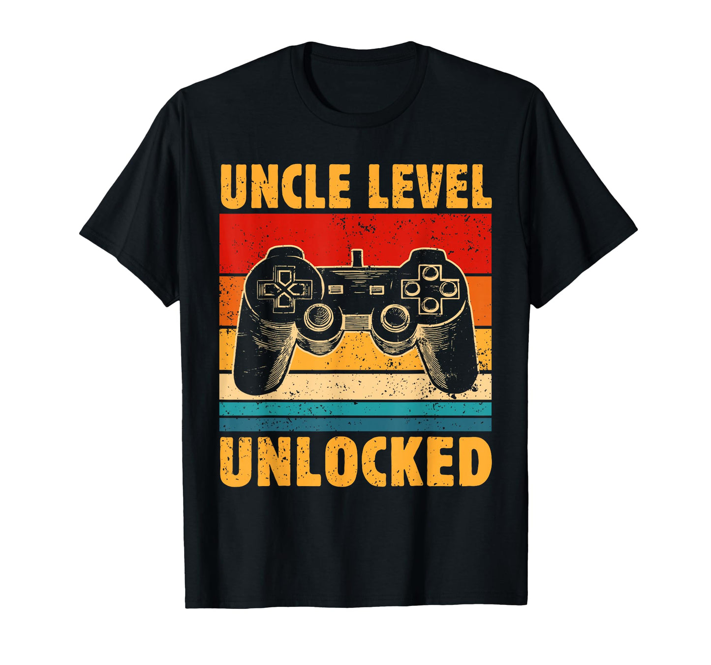 Video Gamer New Uncle Level Unlocked T-Shirt - Custom Art Print Men Women - T-Shirt, Sweatshirt, Hoodie
