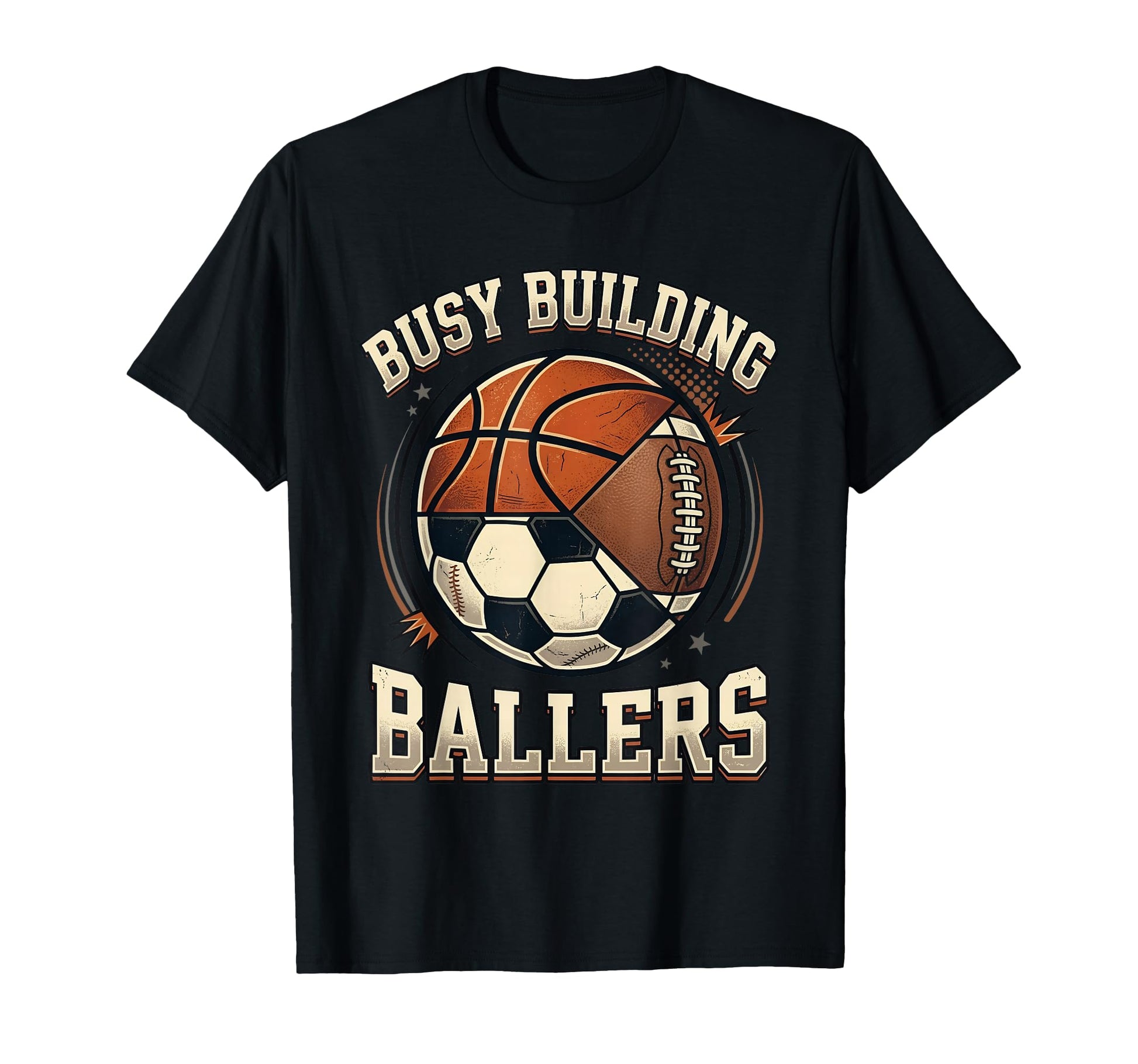 Funny Busy Raising Ballers Football T-Shirt - Trendy Graphic for Adults - T-Shirt, Sweatshirt, Hoodie