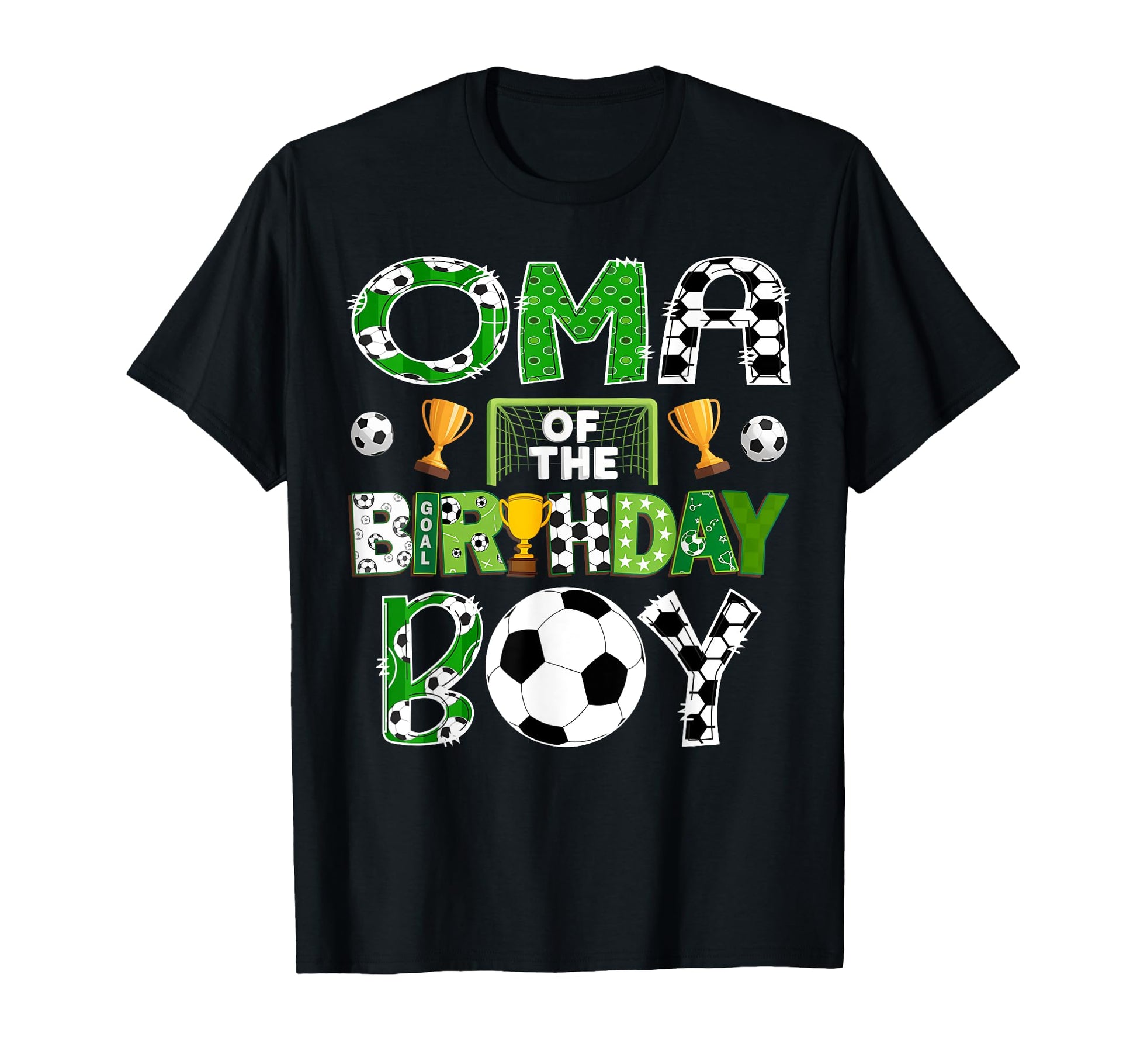 Oma Birthday Soccer Player Game Day T-Shirt - Graphic Print Men Women - T-Shirt, Sweatshirt, Hoodie