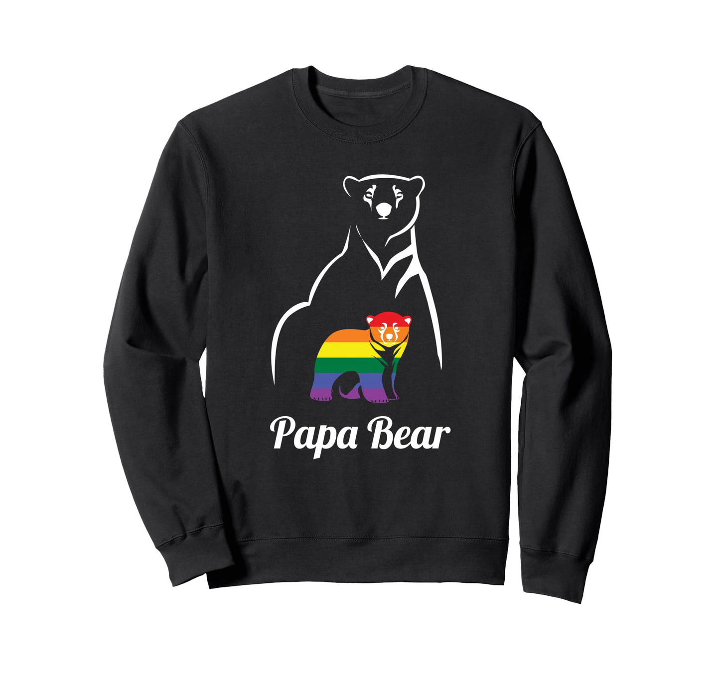 Mens Lgbt Papa Bear Gay Pride Equal Sweatshirt - Trendy Graphic Men Women - T-Shirt, Sweatshirt, Hoodie